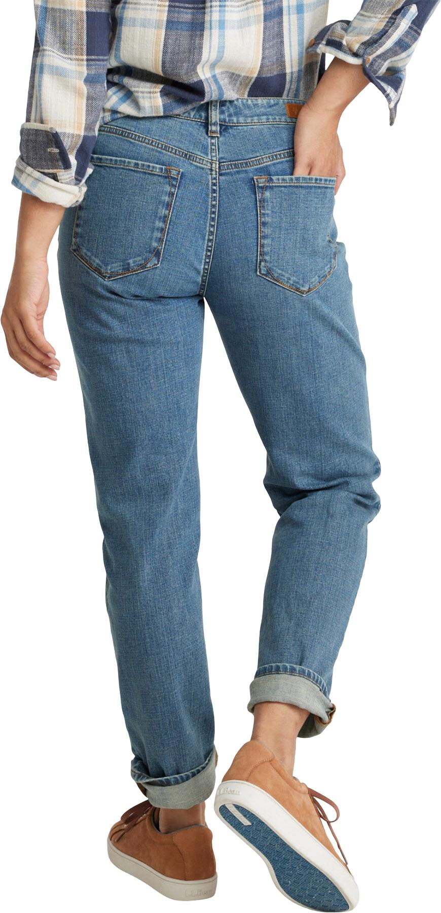 Product gallery image number 4 for product Signature Organic Denim Low-Rise Straight-Leg Boyfriend Jeans - Women's
