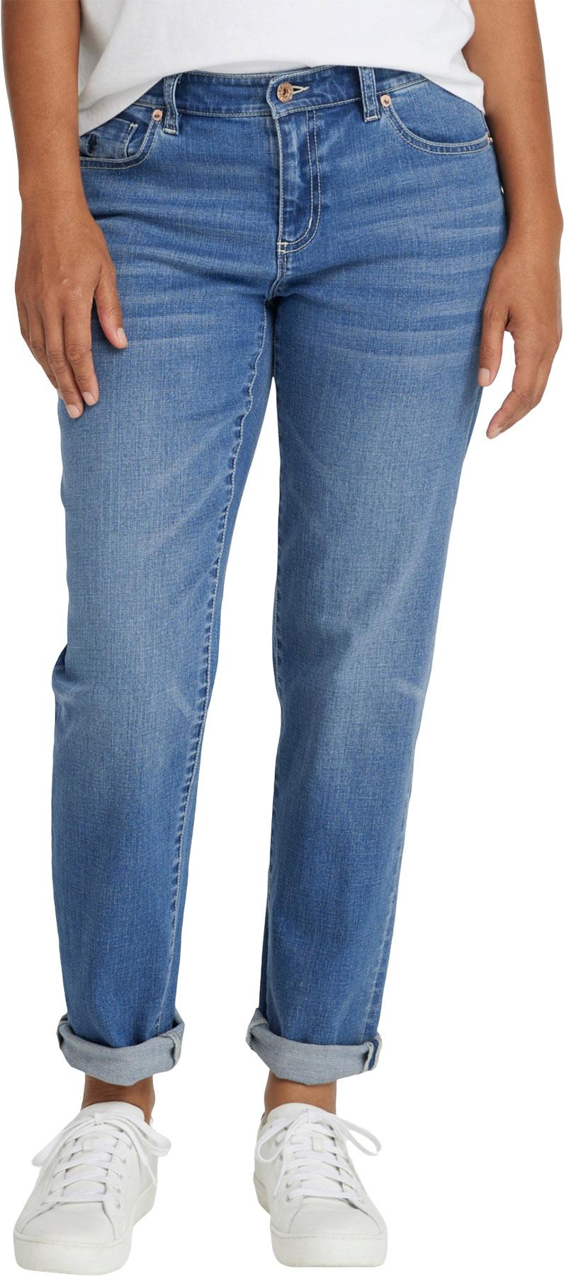 Product gallery image number 5 for product Signature Organic Denim Low-Rise Straight-Leg Boyfriend Jeans - Women's