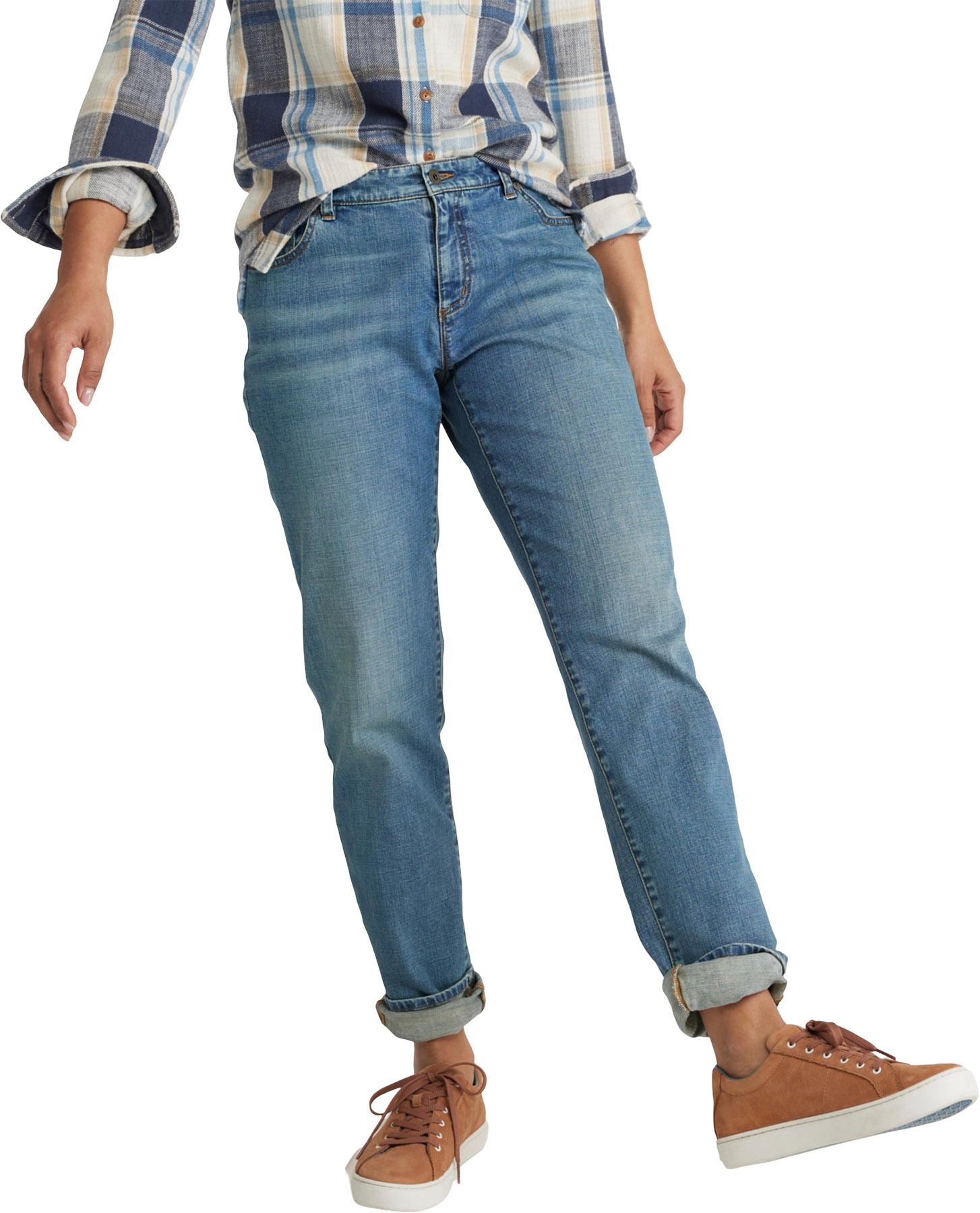 Product gallery image number 2 for product Signature Organic Denim Low-Rise Straight-Leg Boyfriend Jeans - Women's