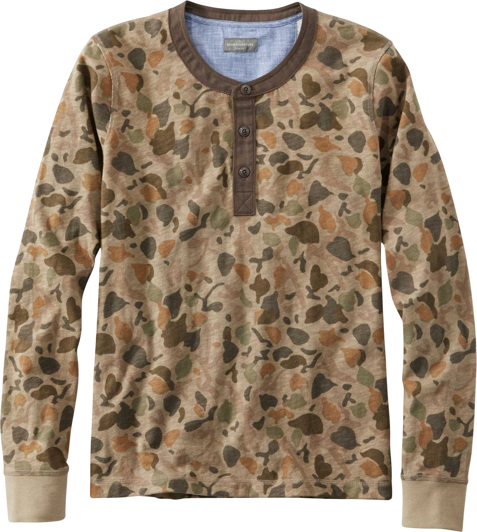 Product image for Signature Print Long-Sleeve Henley Shirt - Men's