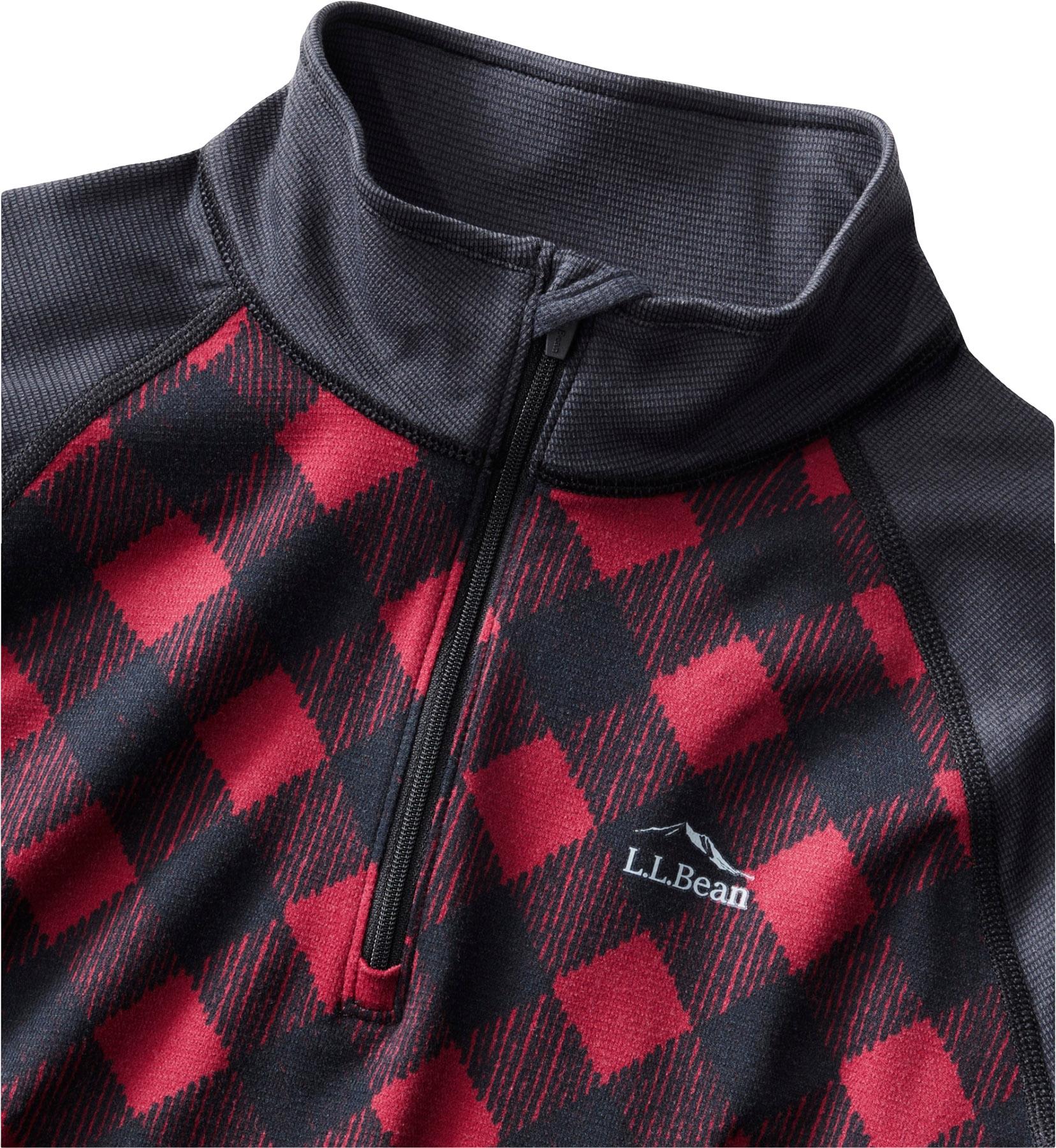 Product gallery image number 4 for product L.L.Bean Midweight Printed 1/4 Zip Base Layer Top - Women's