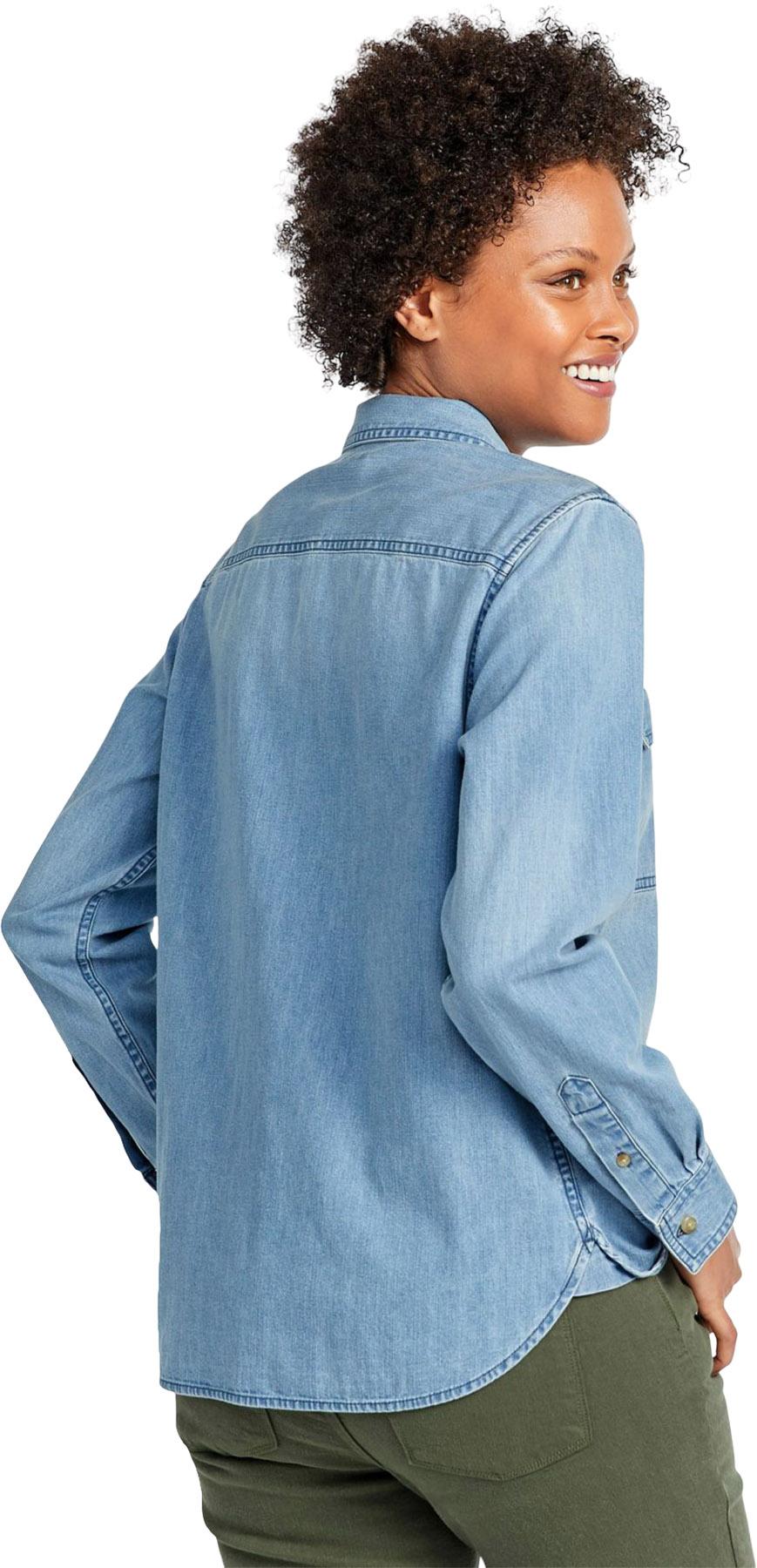 Product gallery image number 3 for product L.L. Bean Heritage Washed Denim Long-Sleeve Shirt - Women's