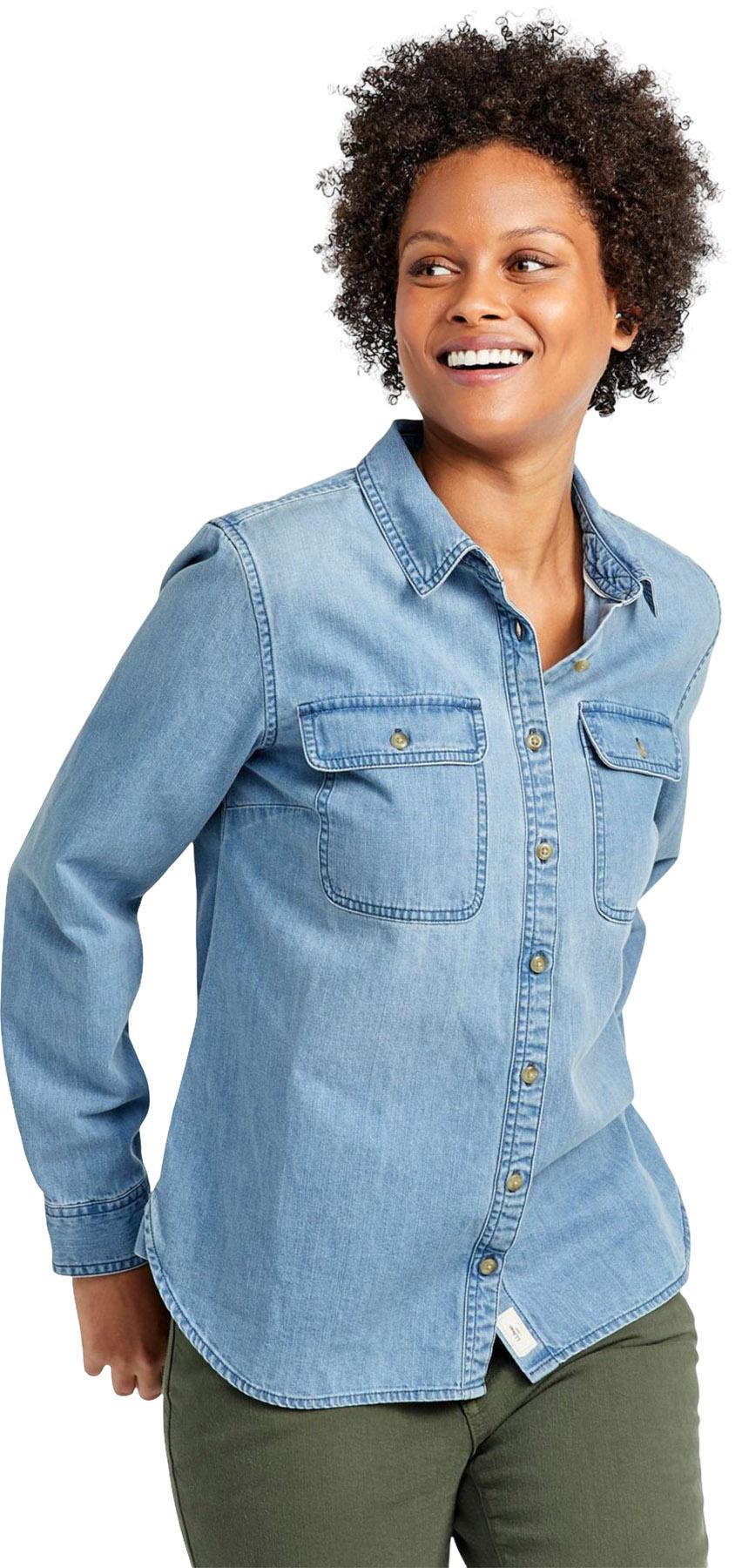 Product gallery image number 2 for product L.L. Bean Heritage Washed Denim Long-Sleeve Shirt - Women's