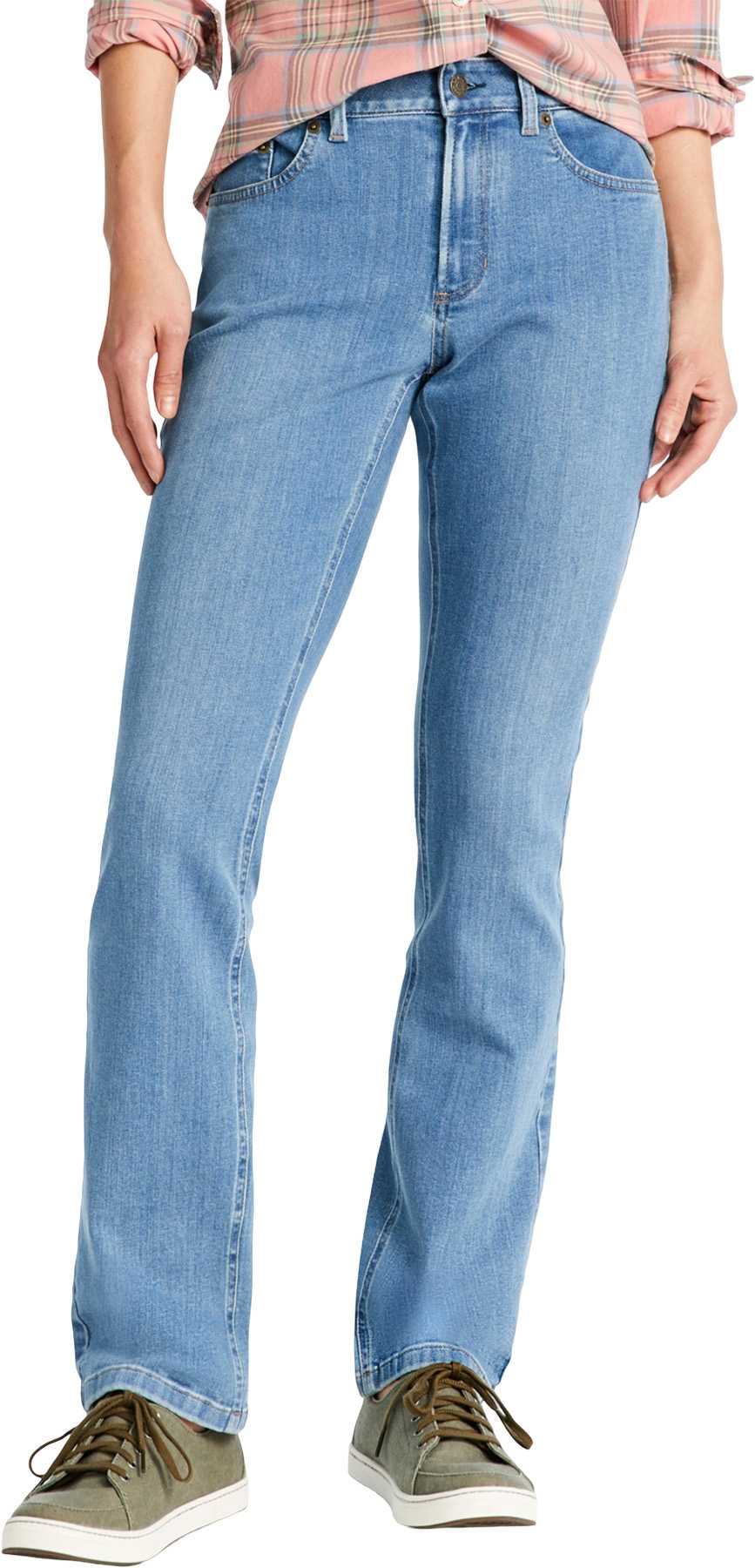 Image de produit pour Jean à jambe droite taille mi-haute BeanFlex - Femme