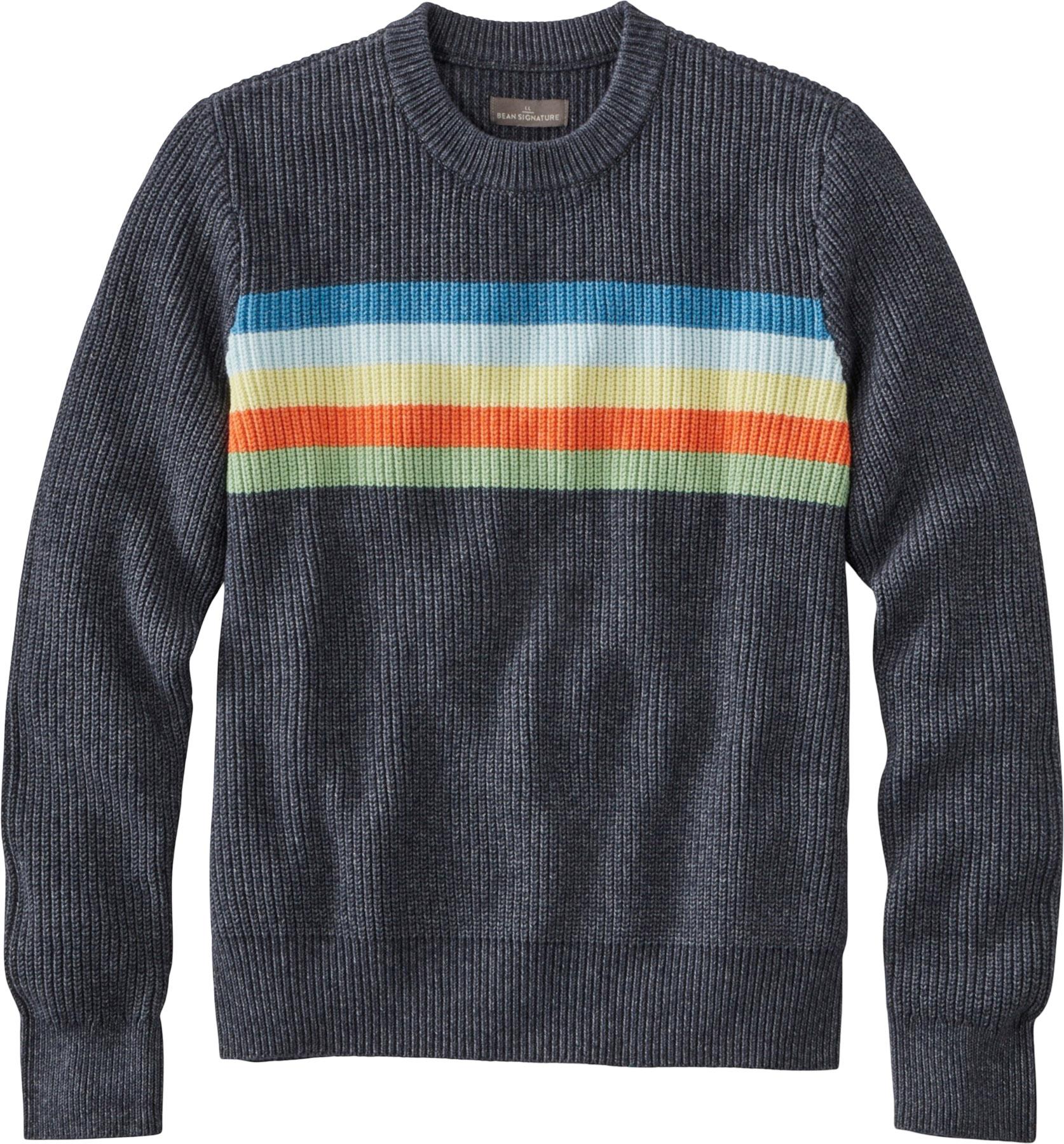 Product image for Signature Shaker Stitch Crewneck Stripe Sweater - Men's