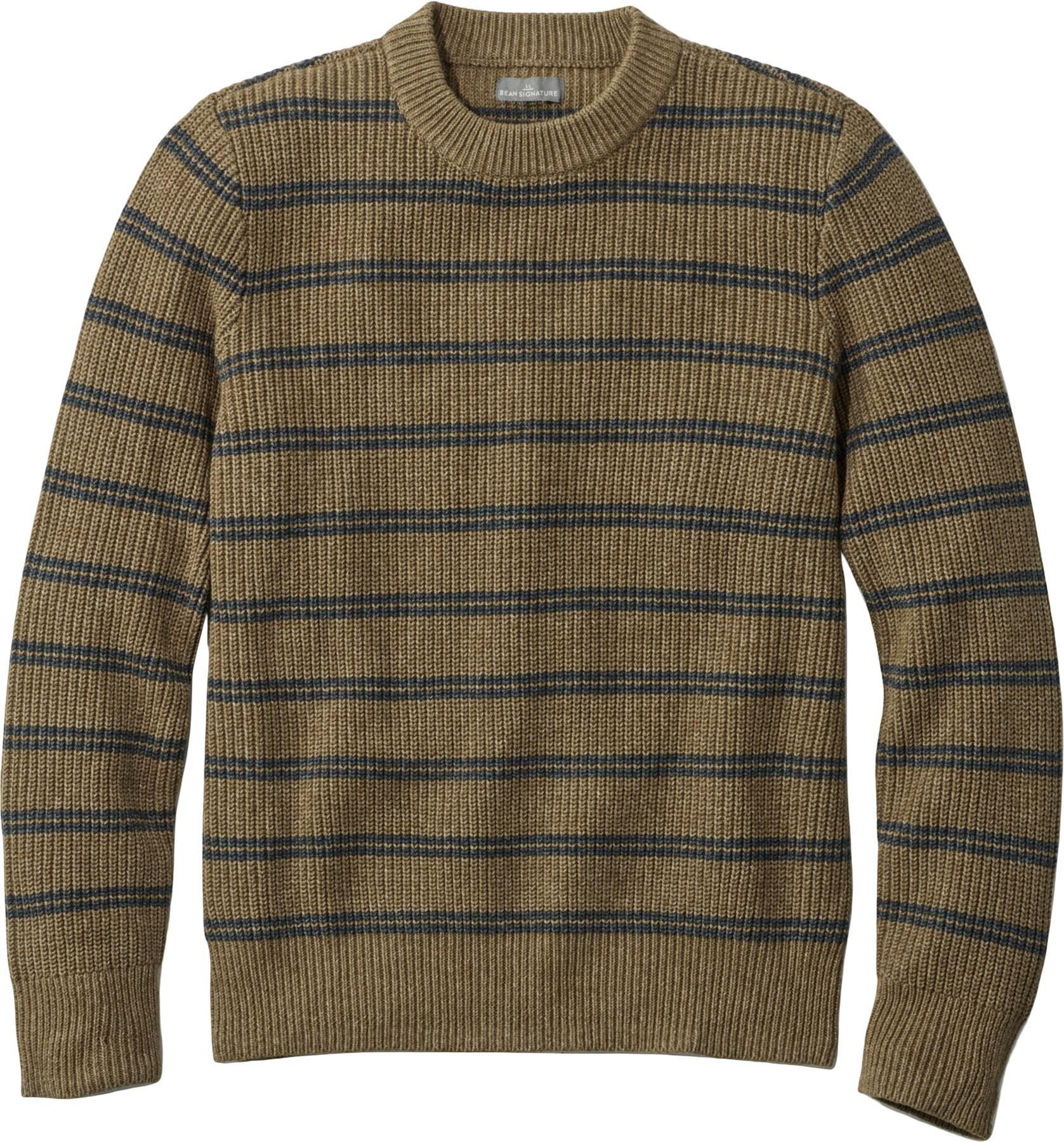 Product gallery image number 1 for product Signature Shaker Stitch Crewneck Stripe Sweater - Men's