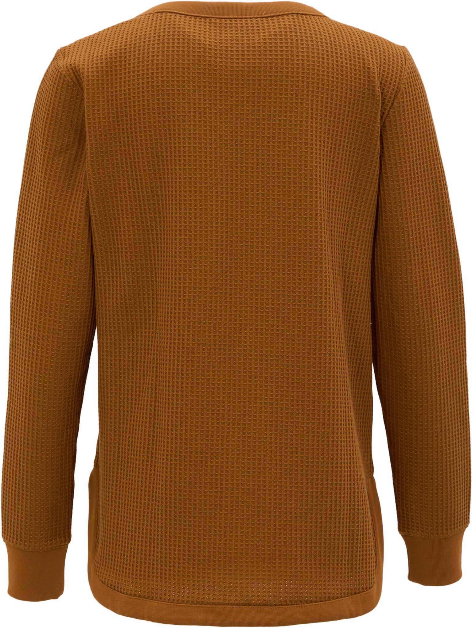 Product gallery image number 3 for product Signature Brushed-Back Waffle Boat Neck Sweatshirt - Women's