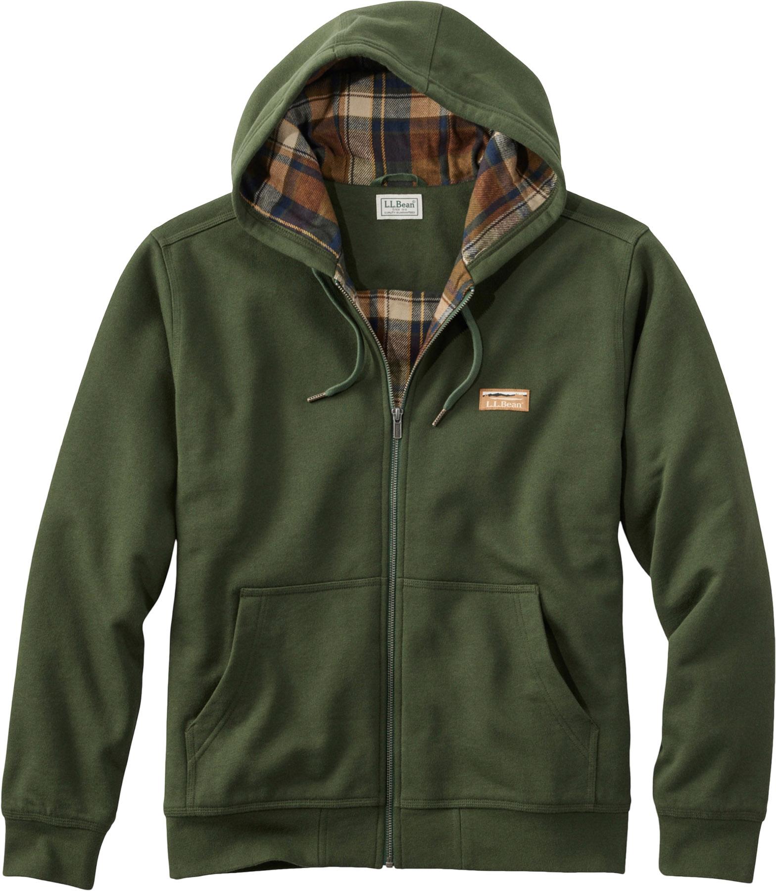 Product image for Katahdin Iron Works Flannel-Lined Hooded Sweatshirt - Men's