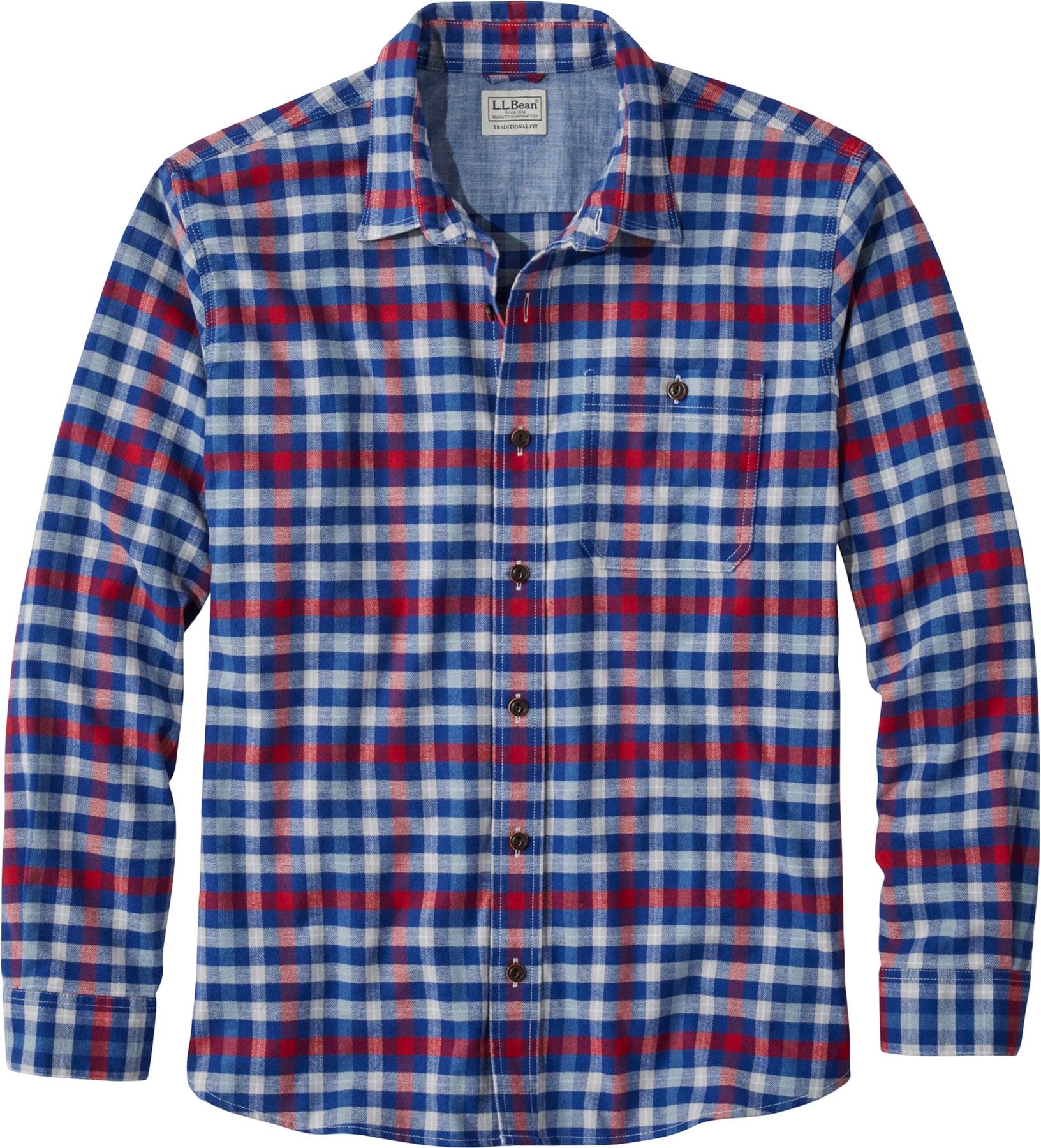 Product image for BeanFlex All-Season Traditional Untucked Fit Long-Sleeve Flannel Shirt - Men's
