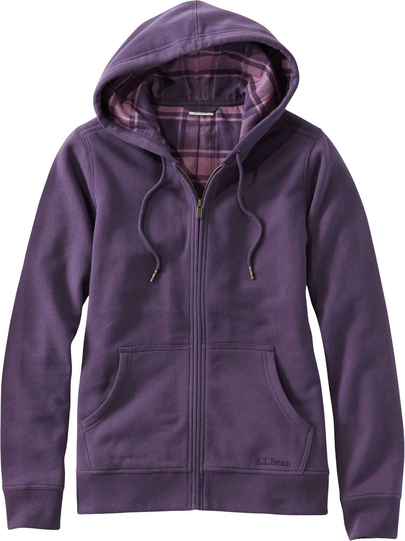 Product image for L.L.Bean 1912 Flannel-Lined Hoodie - Women's
