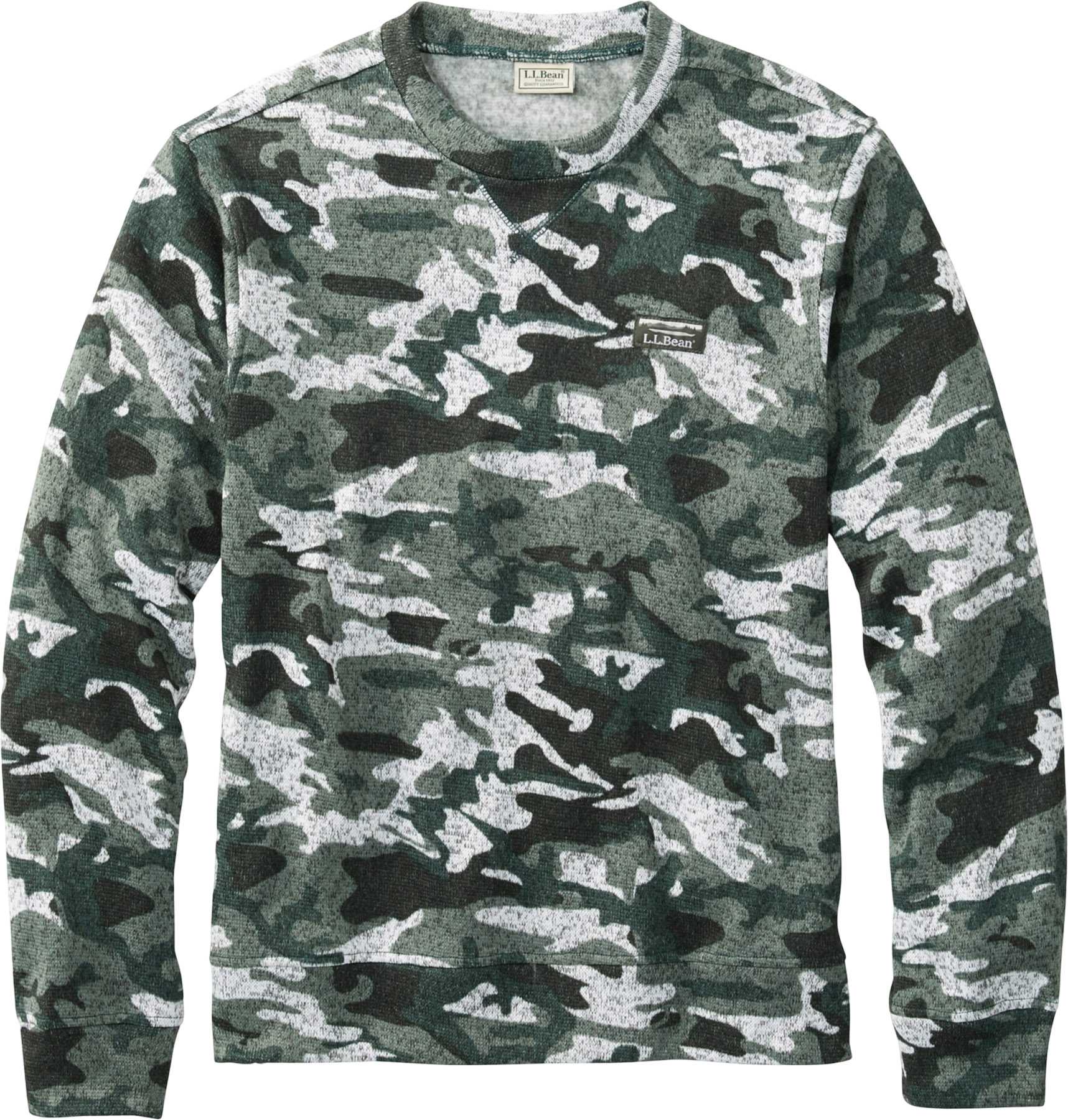 Product image for Lightweight Printed Long-Sleeve Sweater Fleece Sweatshirt - Men's
