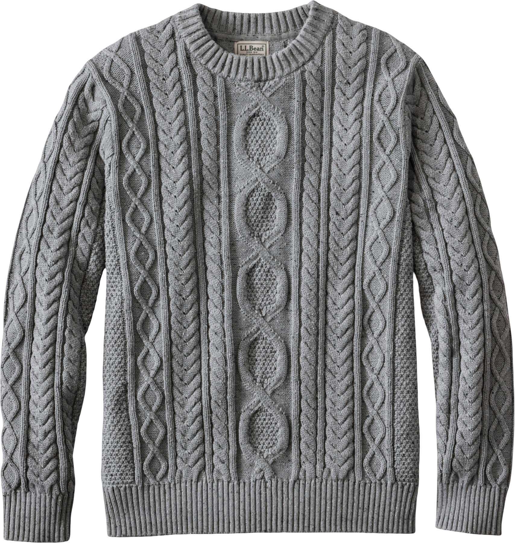 Product image for Bean's Heritage Soft Cotton Fisherman Crewneck Sweater - Men's