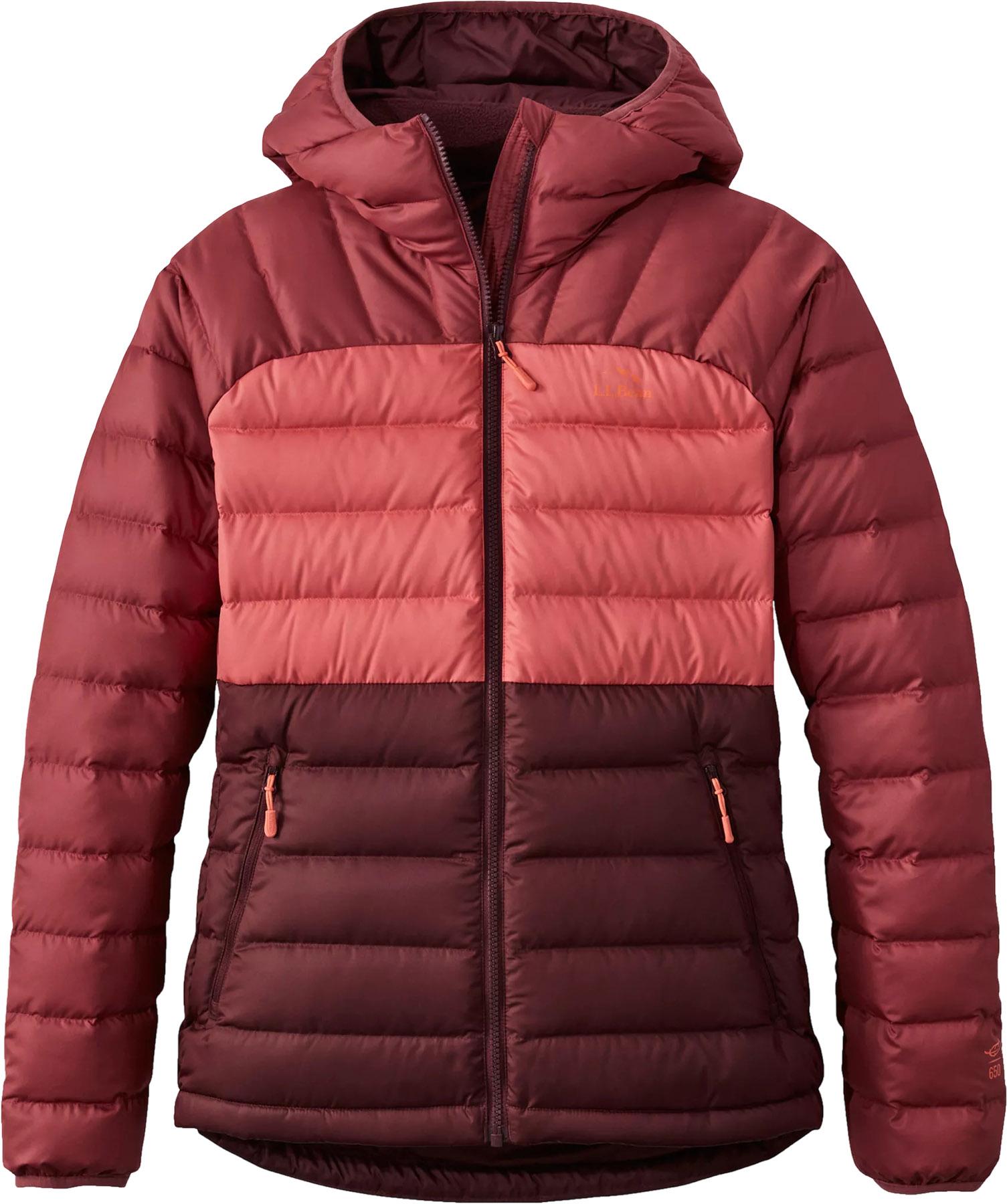 Image de produit pour Manteau en duvet à capuchon à couleurs contrastantes Bean’s - Femme
