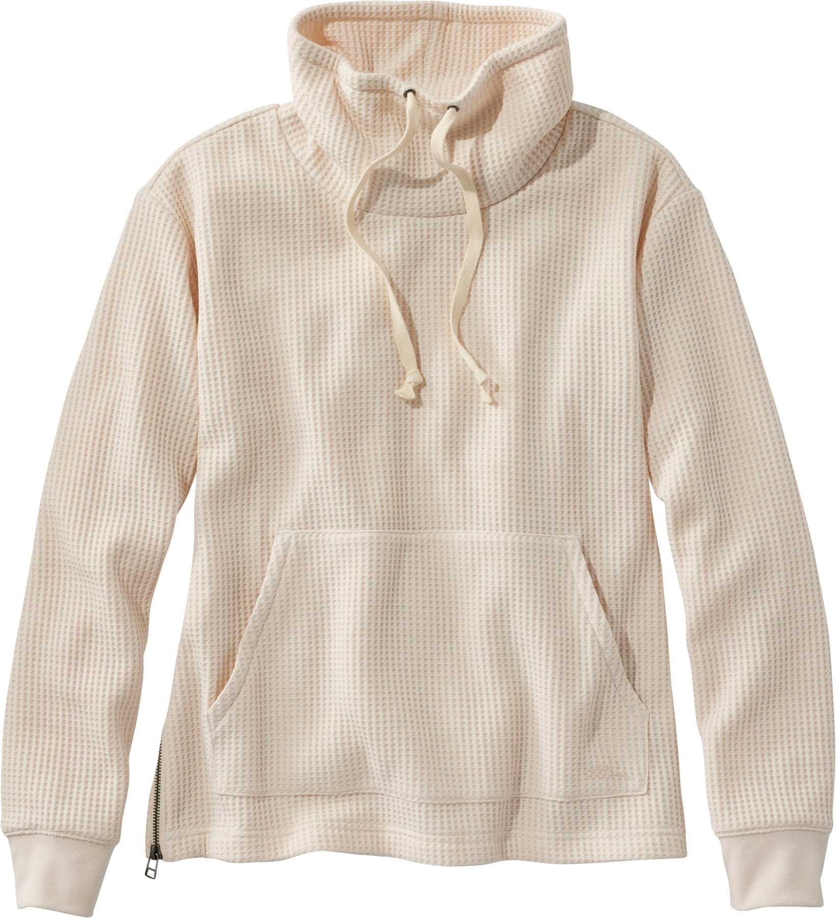 Product image for Signature Brushed-Back Waffle Funnel Neck Sweatshirt - Women's