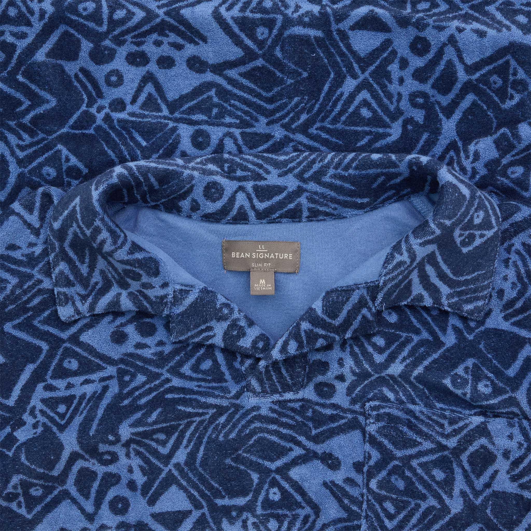 Numéro de l'image de la galerie de produits 2 pour le produit Polo à manches courtes en tissu bouclé - Homme