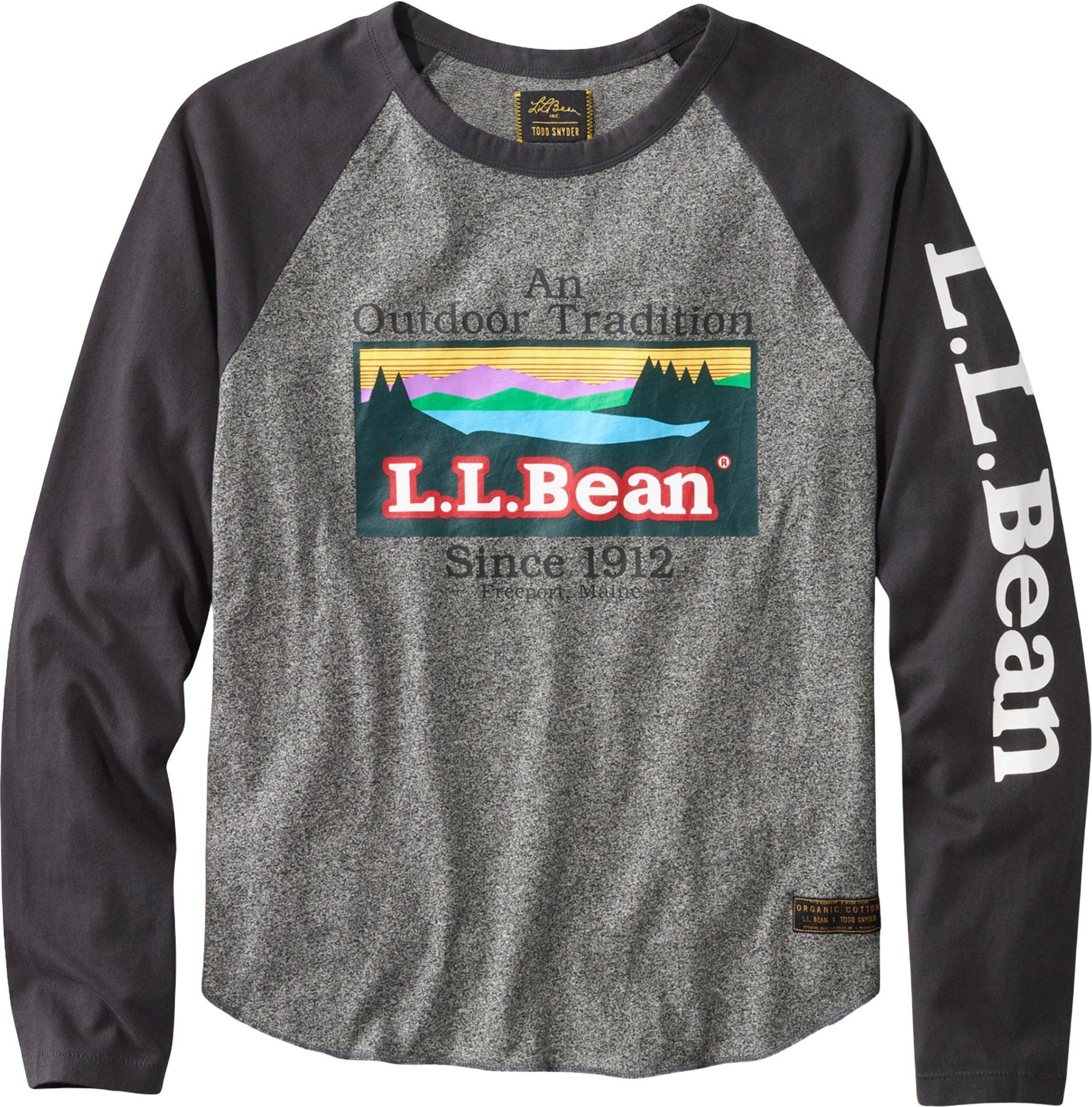 Image de produit pour T-shirt graphique à manches longues en chiné biologique jersey L.L.Bean x Todd Snyder - Homme