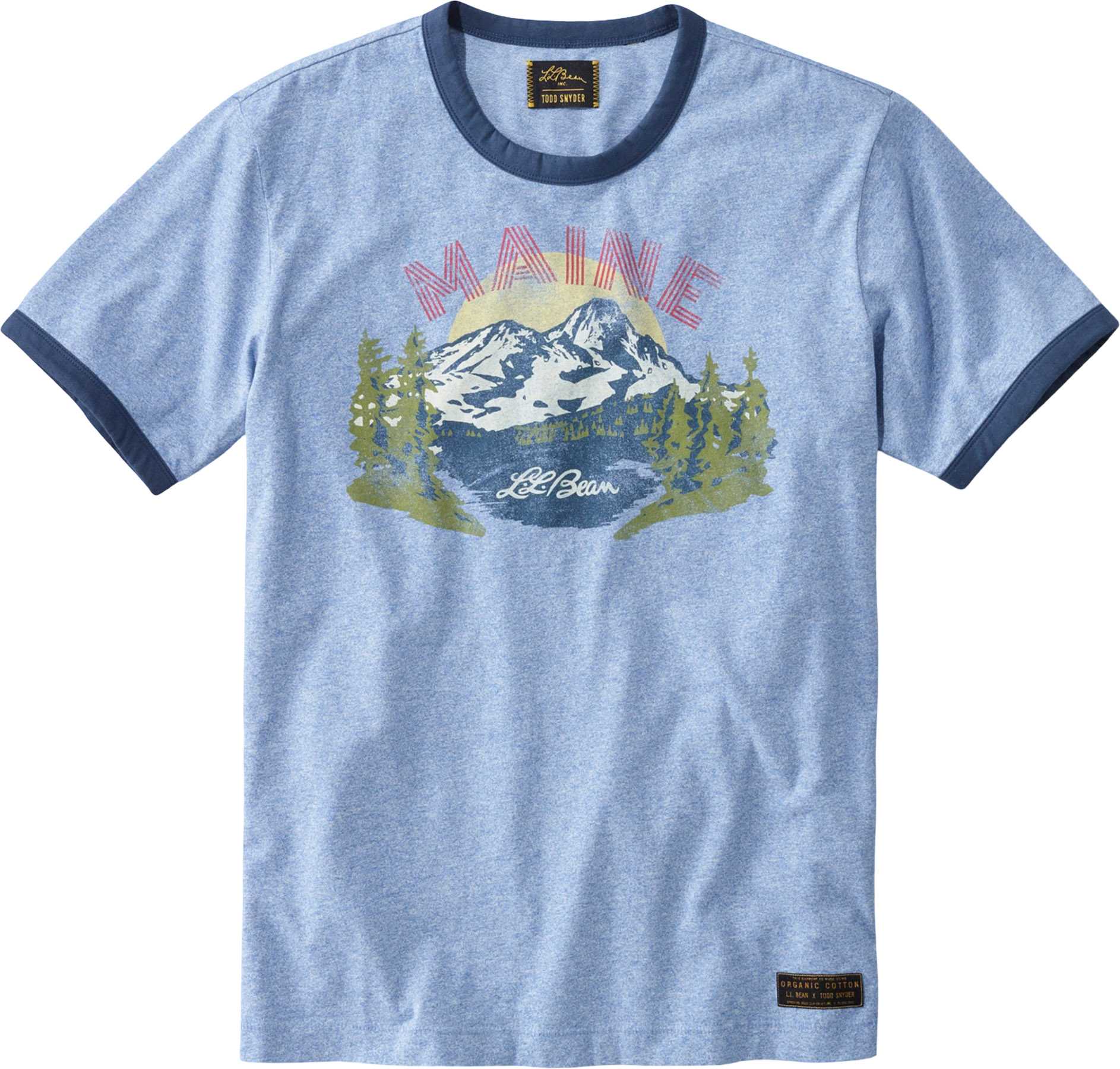 Product image for L.L.Bean x Todd Snyder Organic Jersey Heather Short-Sleeve Graphic T-Shirt - Men's