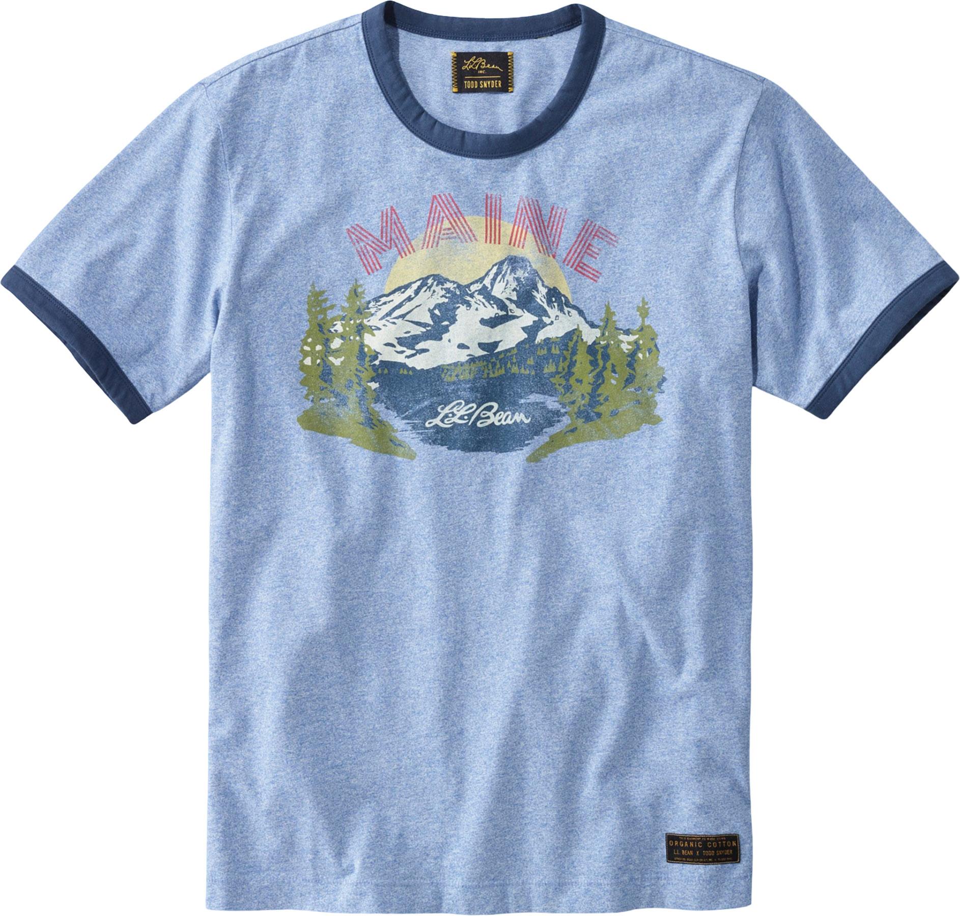 Product gallery image number 1 for product L.L.Bean x Todd Snyder Organic Jersey Heather Short-Sleeve Graphic T-Shirt - Men's