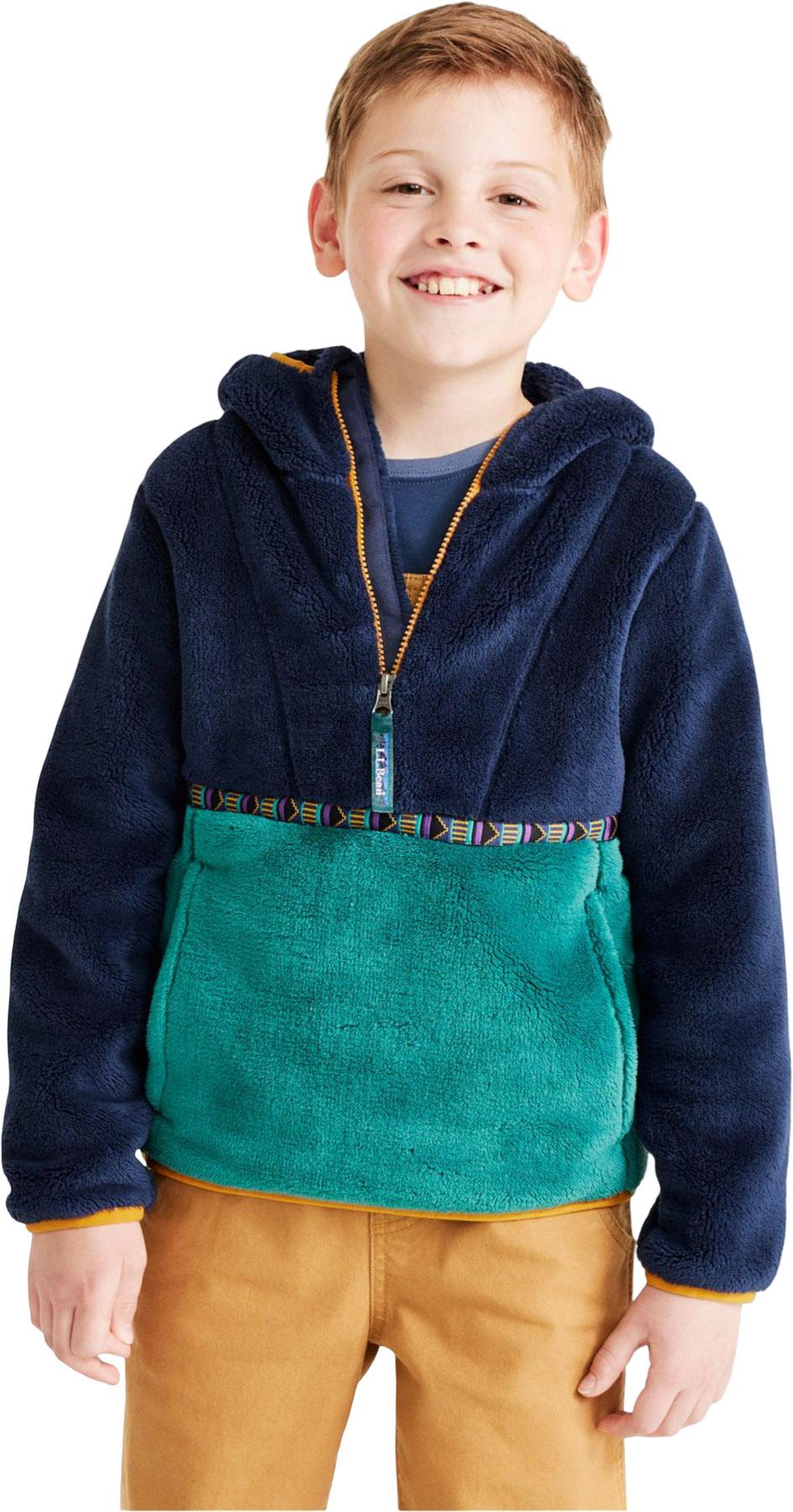 Numéro de l'image de la galerie de produits 2 pour le produit Chandail à capuchon en molleton couleurs contrastantes L.L.Bean Hi-Pile - Enfant