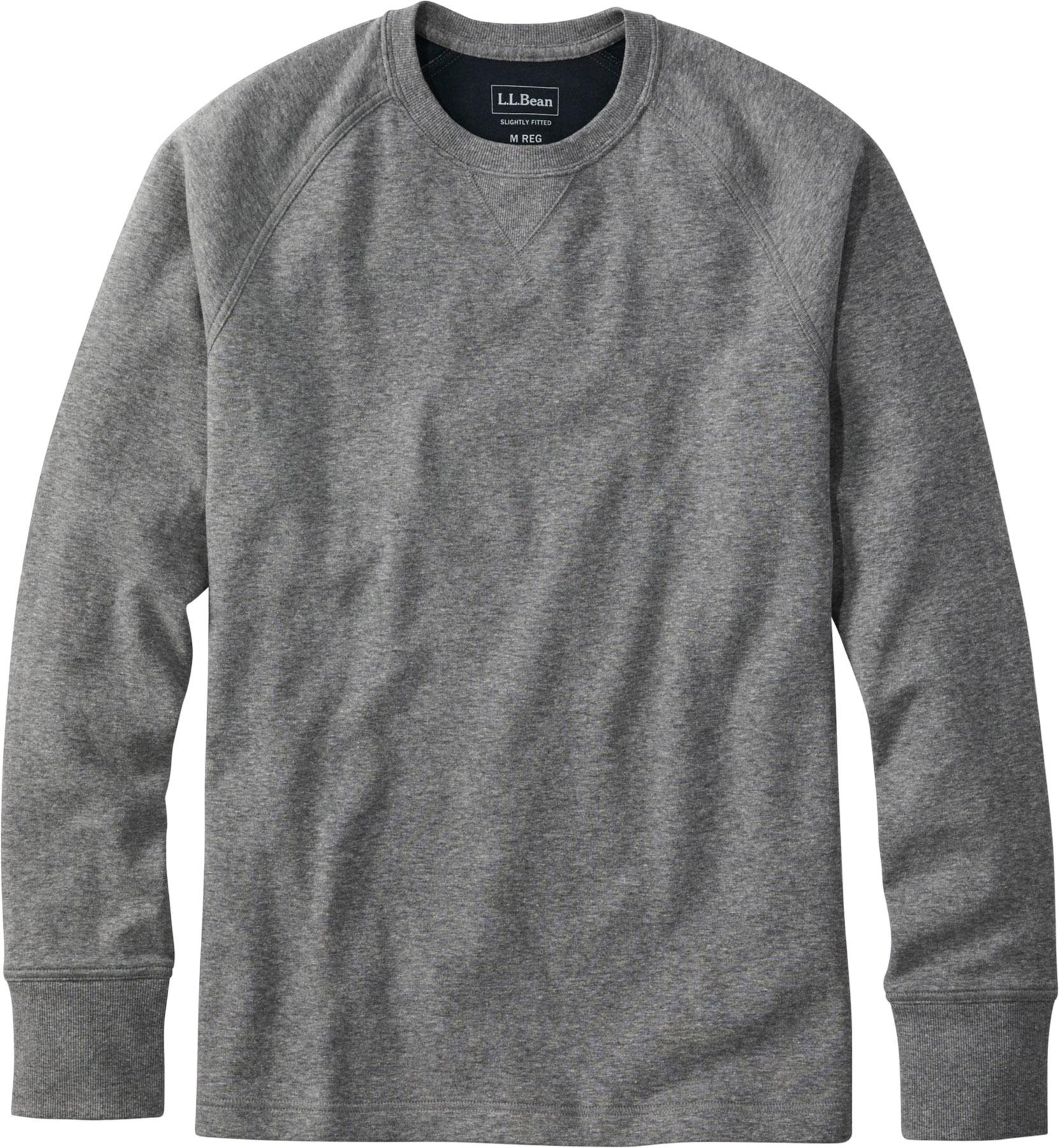 Product image for Washed Cotton Double-Knit Slightly Fitted Long-Sleeve Crew Neck T-Shirt - Men's