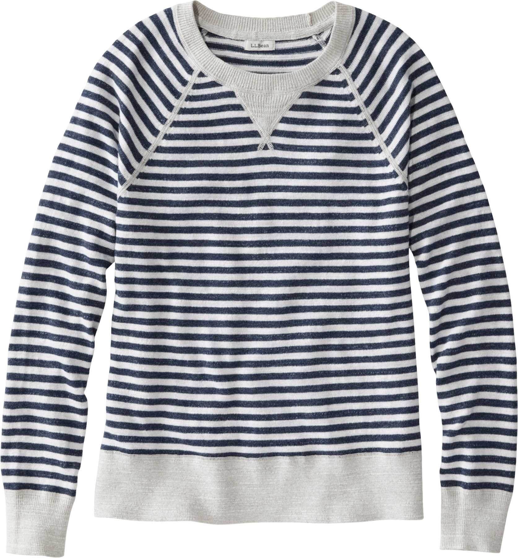 Product image for Organic Cotton Slub Stripe Crewneck Sweater - Women's