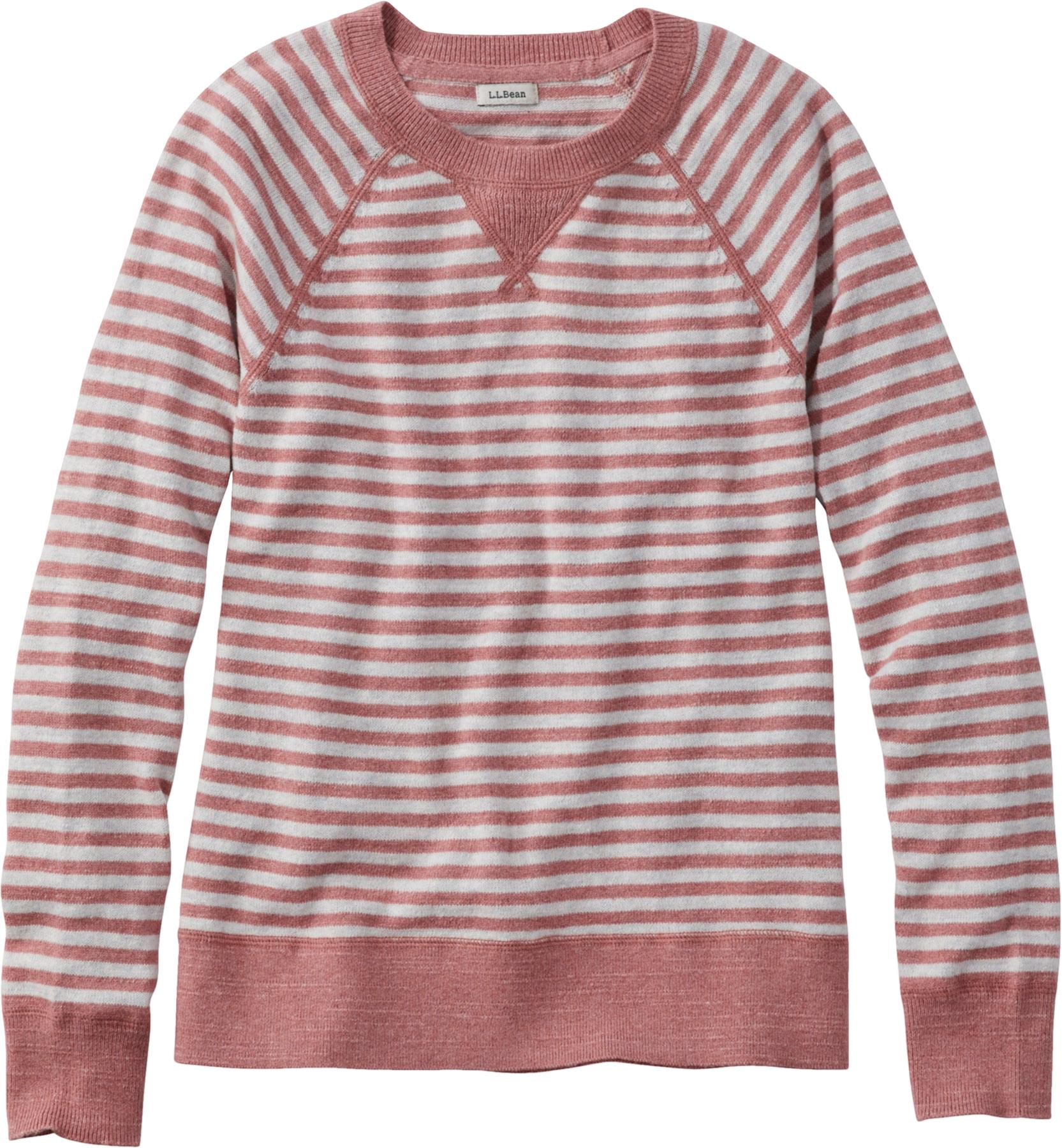 Product gallery image number 1 for product Organic Cotton Slub Stripe Crewneck Sweater - Women's