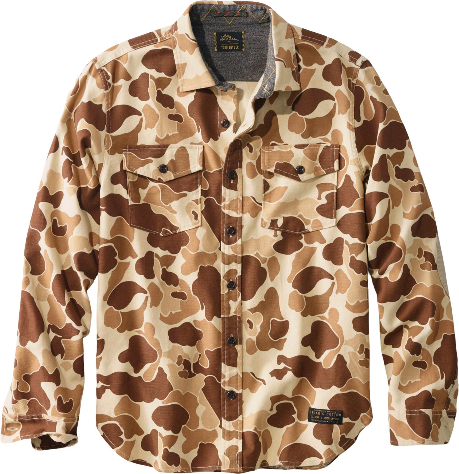 Product image for L.L.Bean x Todd Snyder Organic Cotton Stretch Twill Flannel Shirt - Unisex