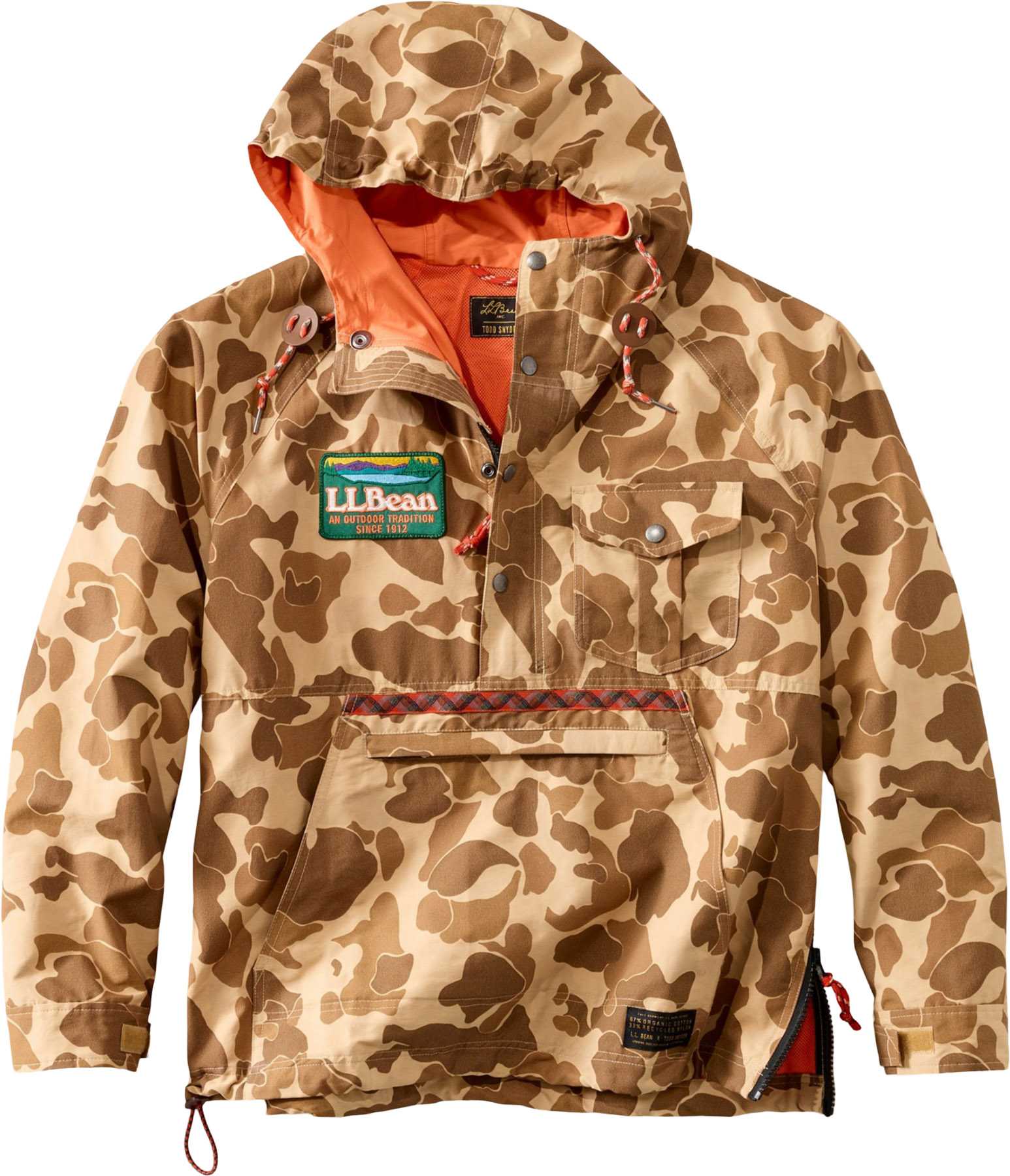 Product image for L.L.Bean x Todd Snyder Recycled Nylon Packable Pattern Anorak - Men's