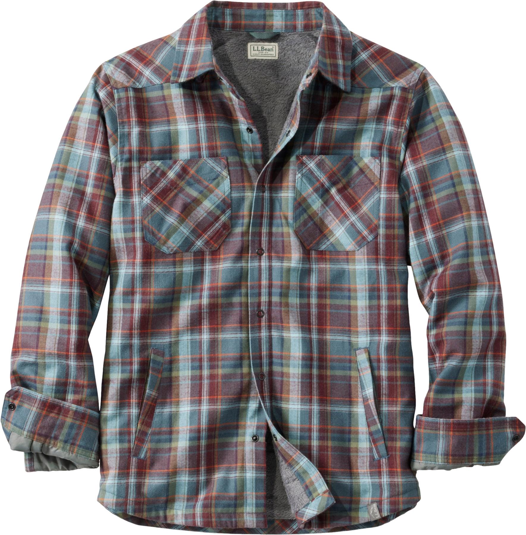 Product image for Katahdin Performance Hi-Pile Fleece-Lined Plaid Flannel Shirt Jacket - Men's