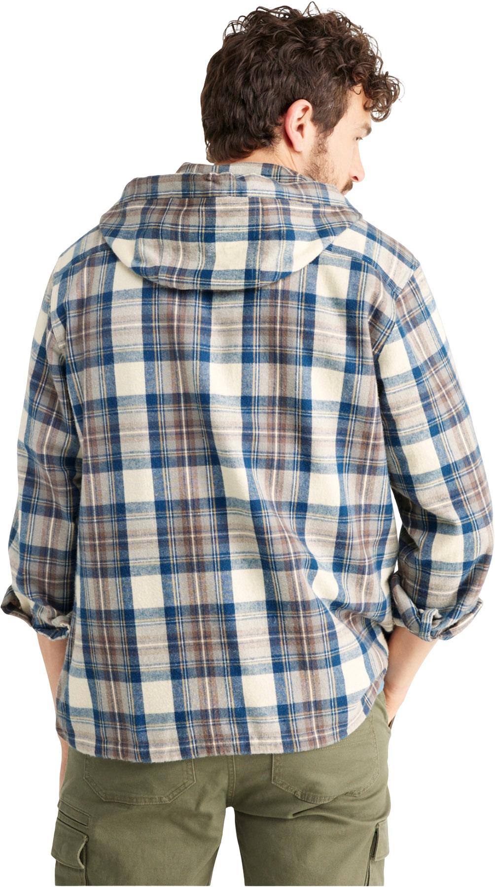 Numéro de l'image de la galerie de produits 2 pour le produit Anorak de style chemise en flanelle à carreaux écossais coupe traditionnelle - Homme