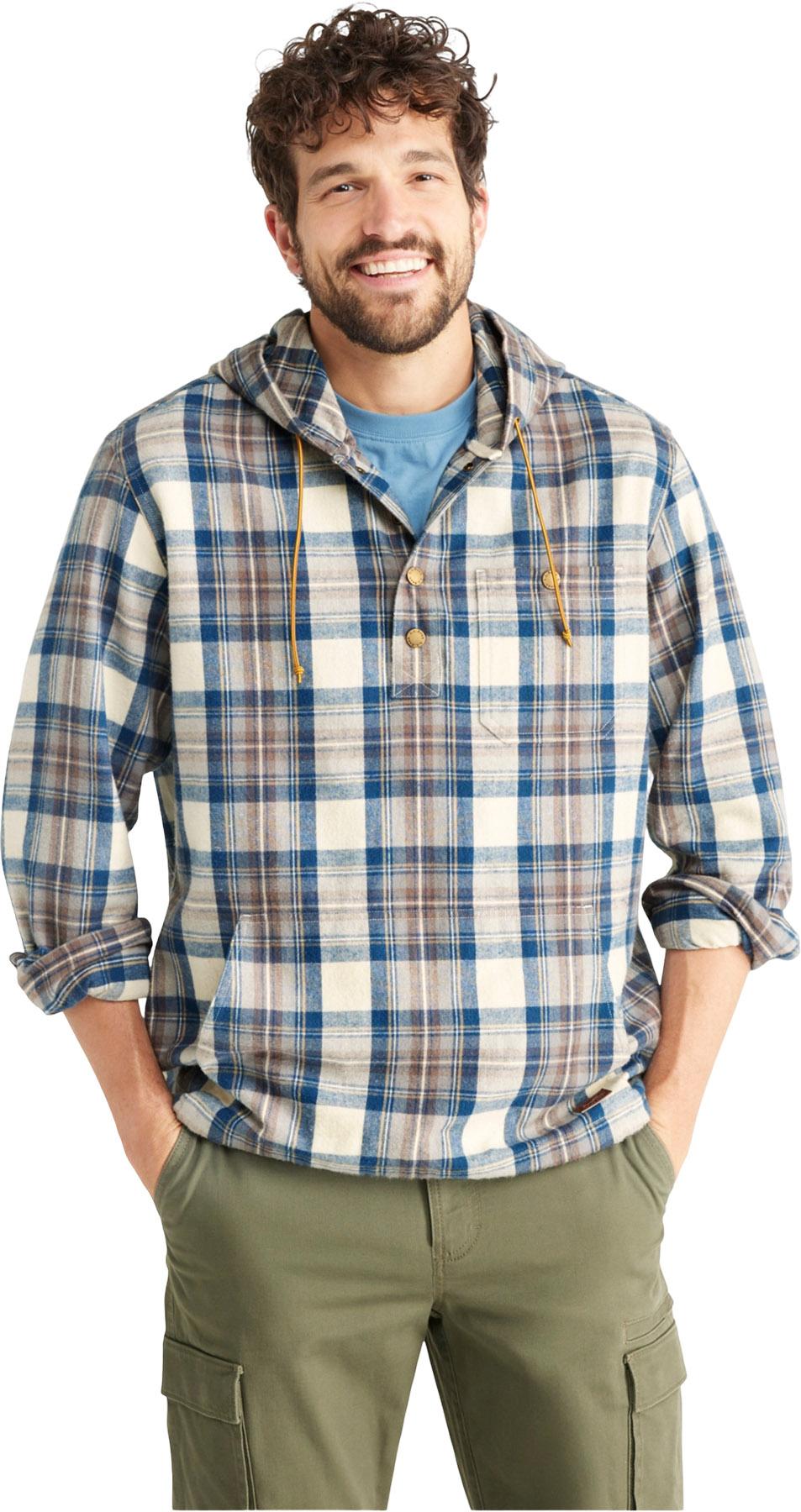 Numéro de l'image de la galerie de produits 3 pour le produit Anorak de style chemise en flanelle à carreaux écossais coupe traditionnelle - Homme