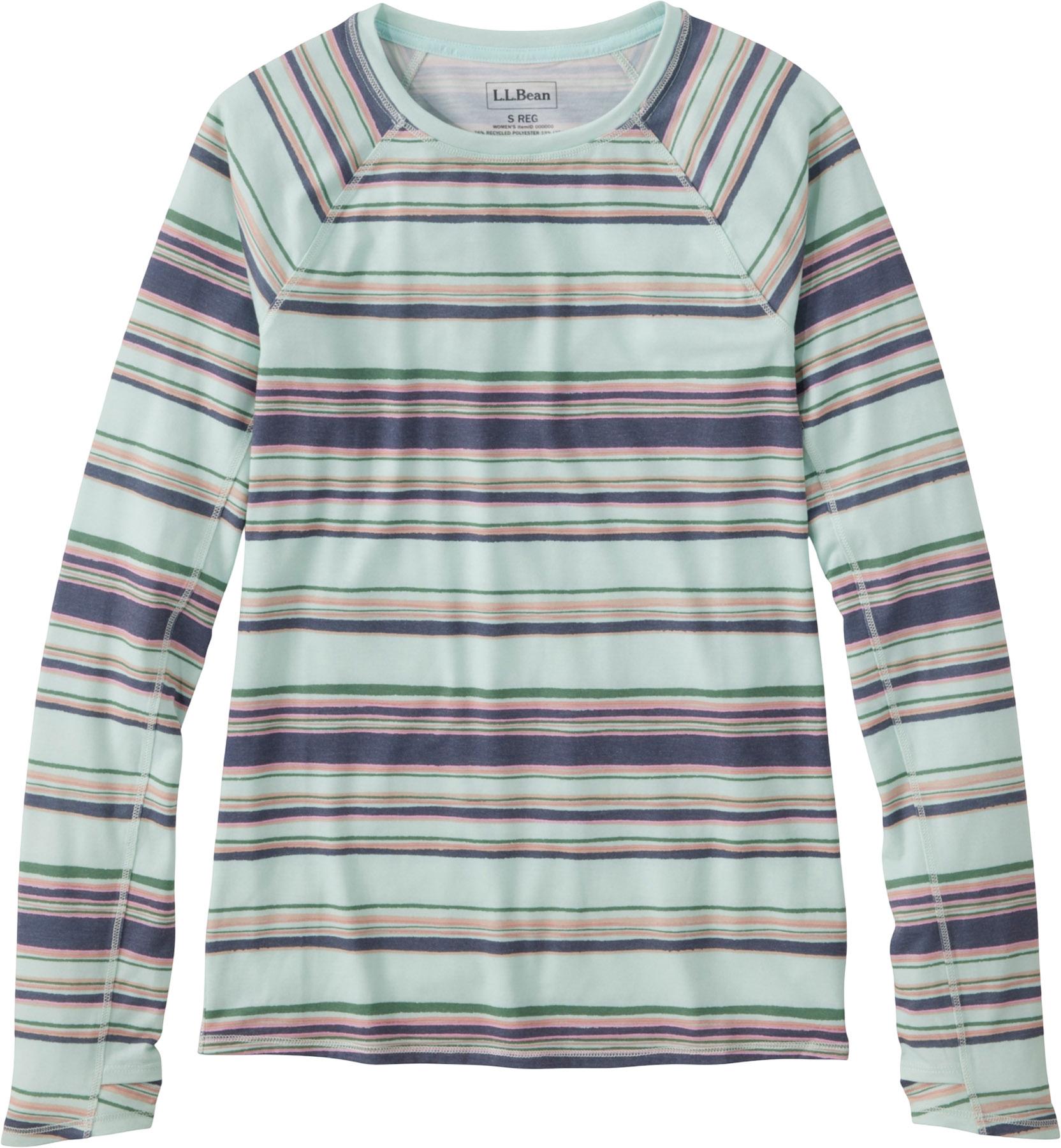 Product image for Everyday SunSmart Crewneck Long Sleeve Stripe T-Shirt - Women's