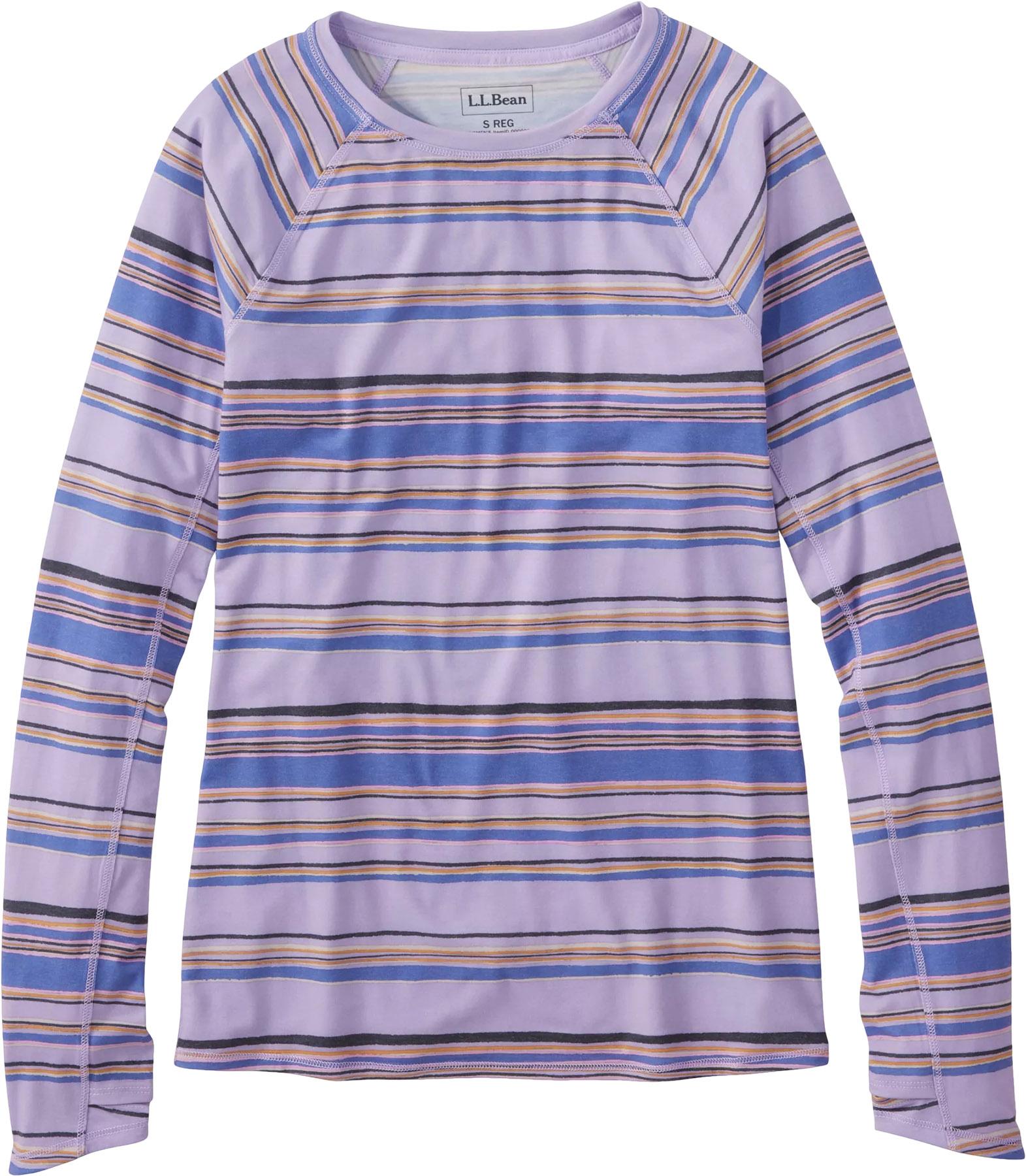 Product image for Everyday SunSmart Crewneck Long Sleeve Stripe T-Shirt - Women's