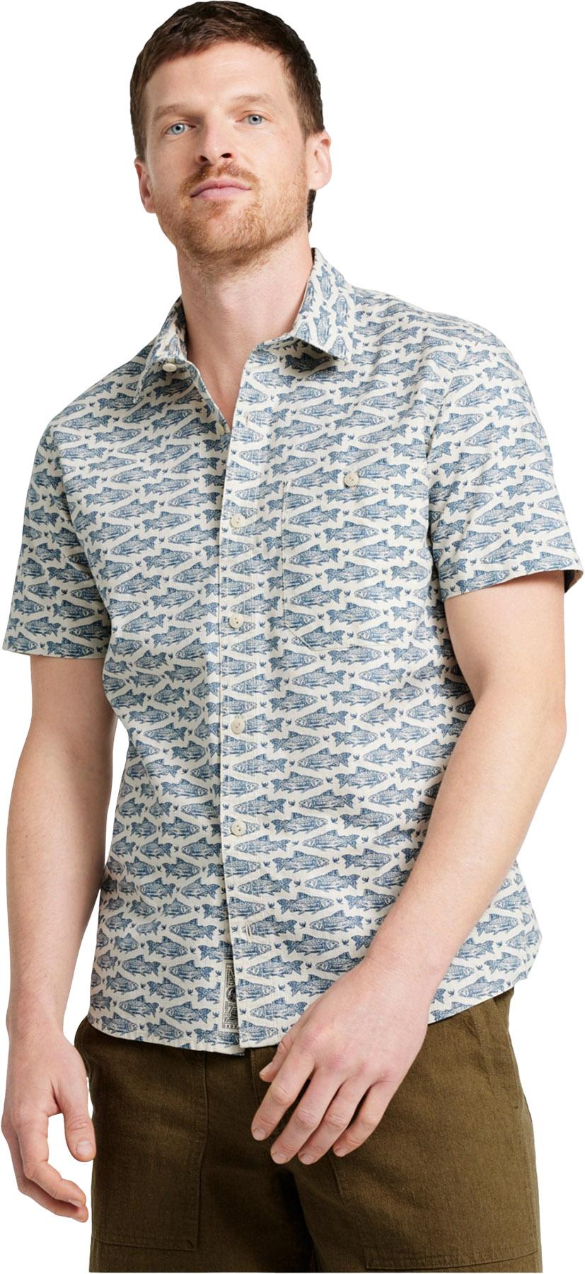 Product image for Signature Vacationland Slim Fit Short Sleeve Shirt - Men's