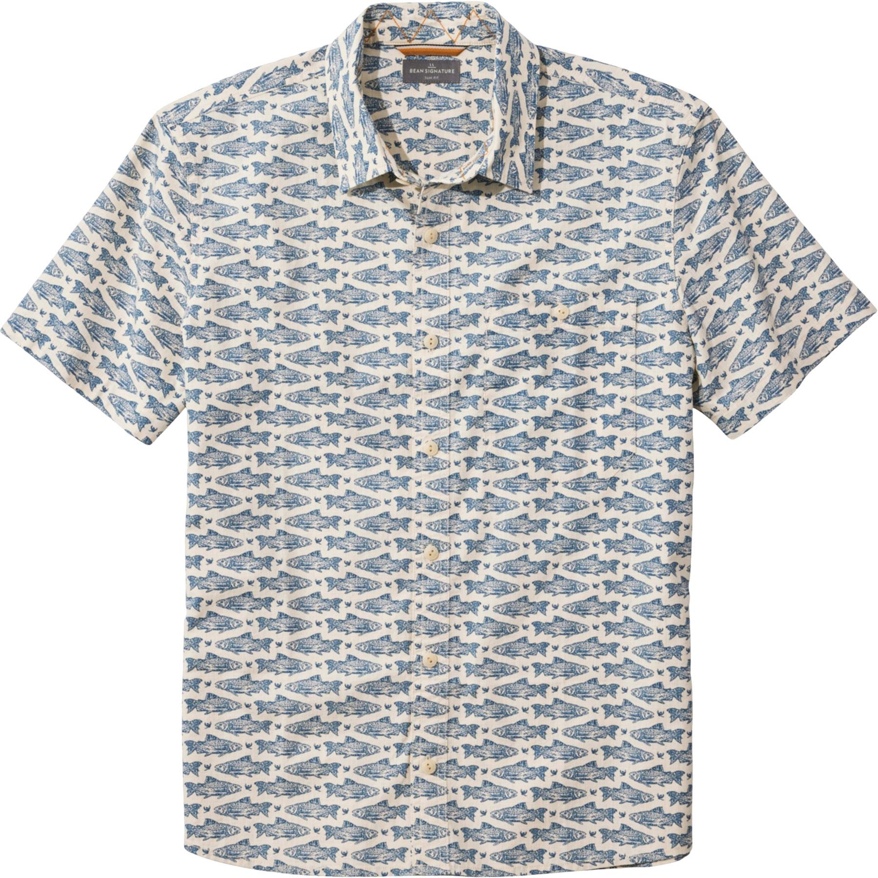 Product image for Signature Vacationland Slim Fit Short Sleeve Shirt - Men's