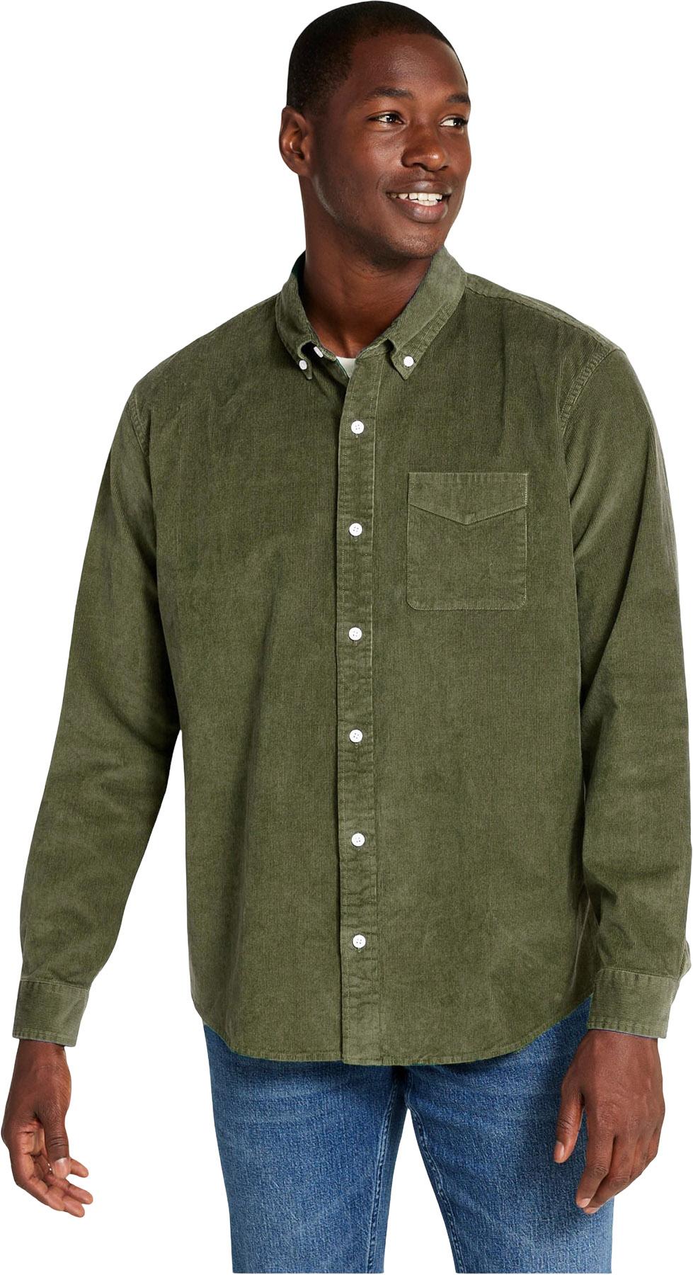 Numéro de l'image de la galerie de produits 1 pour le produit Chemise en velours côtelé extensible à manches longues Comfort Stretch - Homme