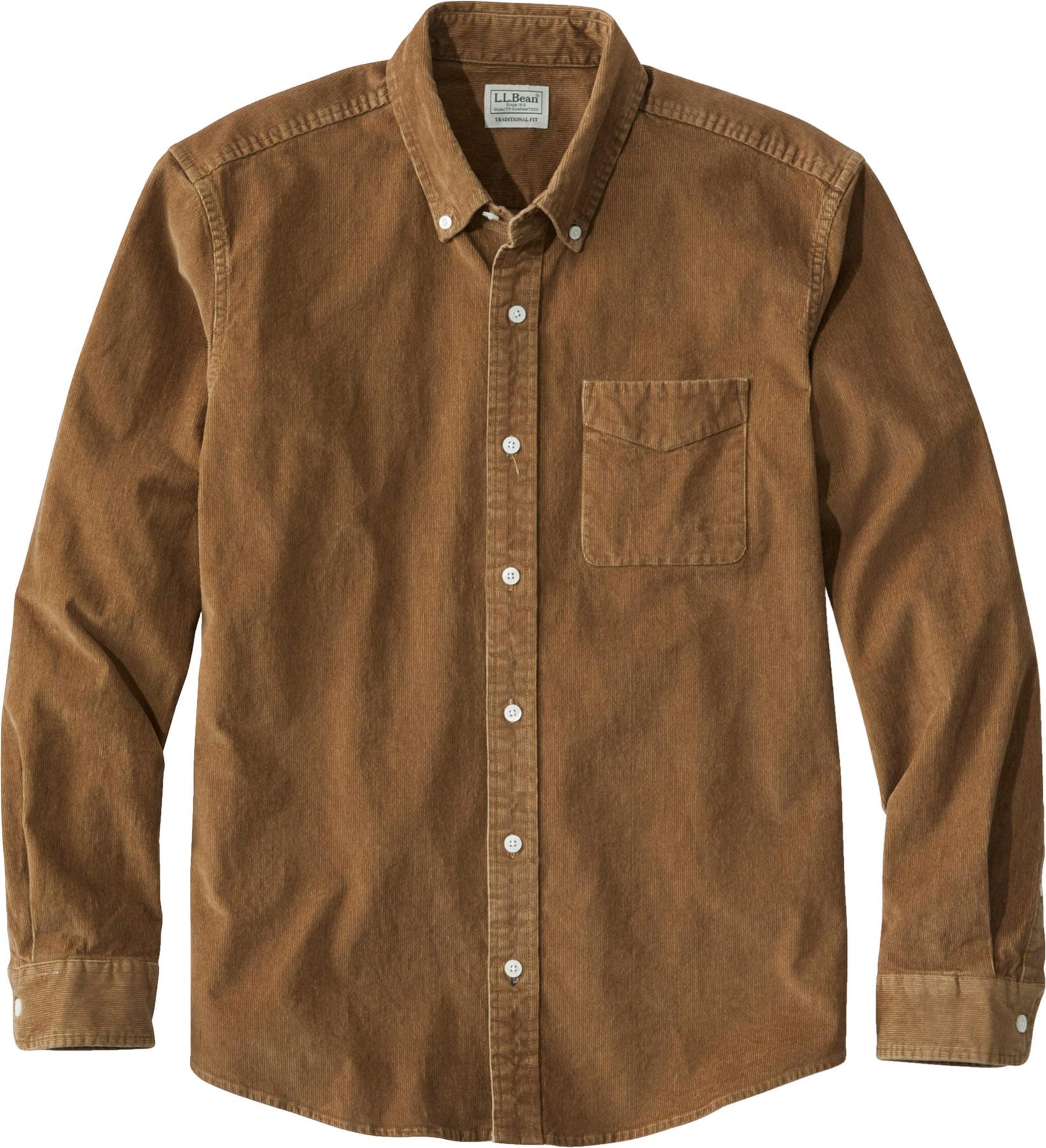 Product image for Comfort Stretch Corduroy Traditional Untucked Fit Long-Sleeve Shirt - Men's