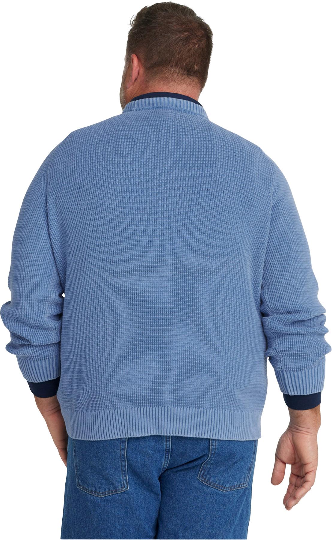 Product gallery image number 2 for product Sunwashed Textured Cotton Crewneck Sweater - Men's