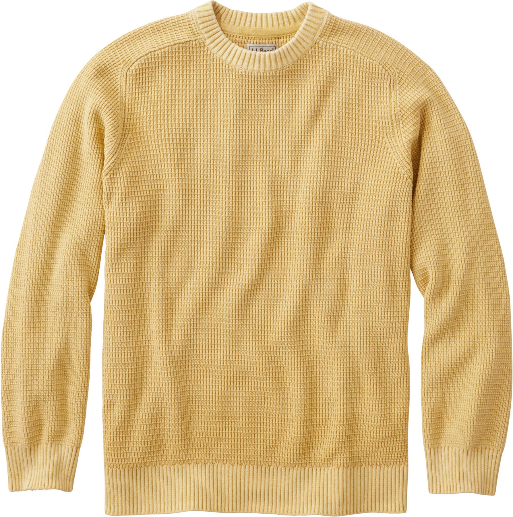Product image for Sunwashed Textured Cotton Crewneck Sweater - Men's