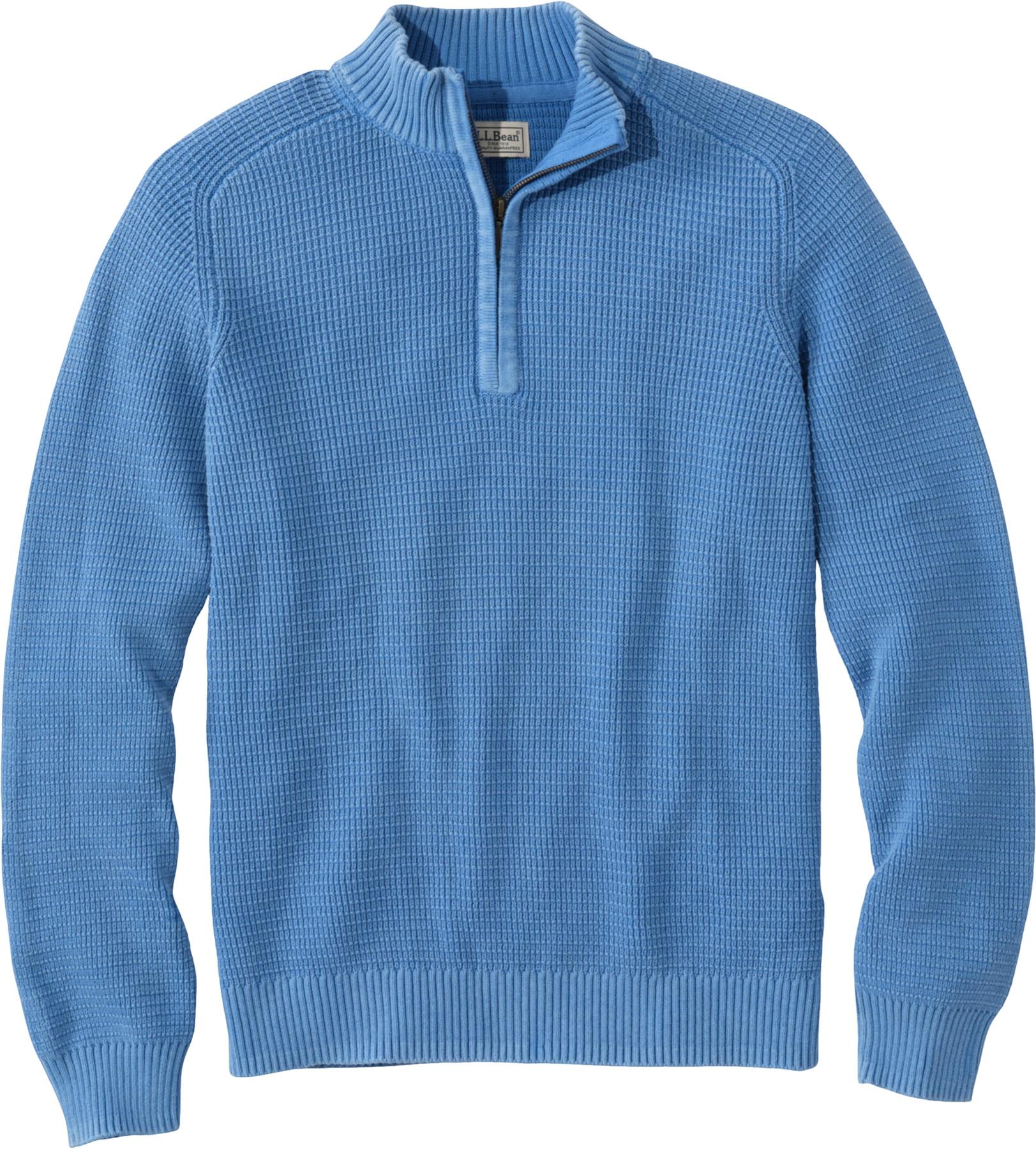 Image de produit pour Chandail à glissière 1/4 texturé en coton Sunwashed - Homme