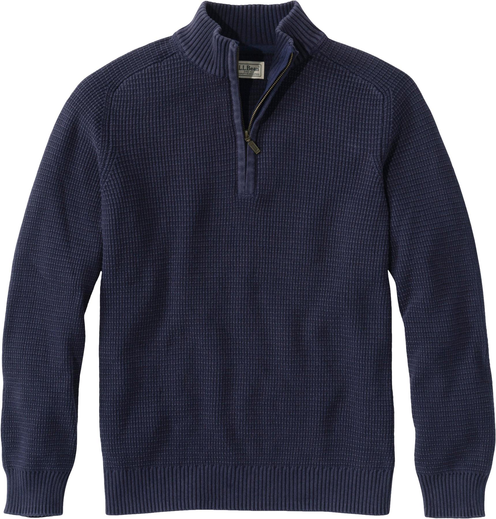 Product image for Sunwashed Textured Cotton Quarter-Zip Sweater - Men's