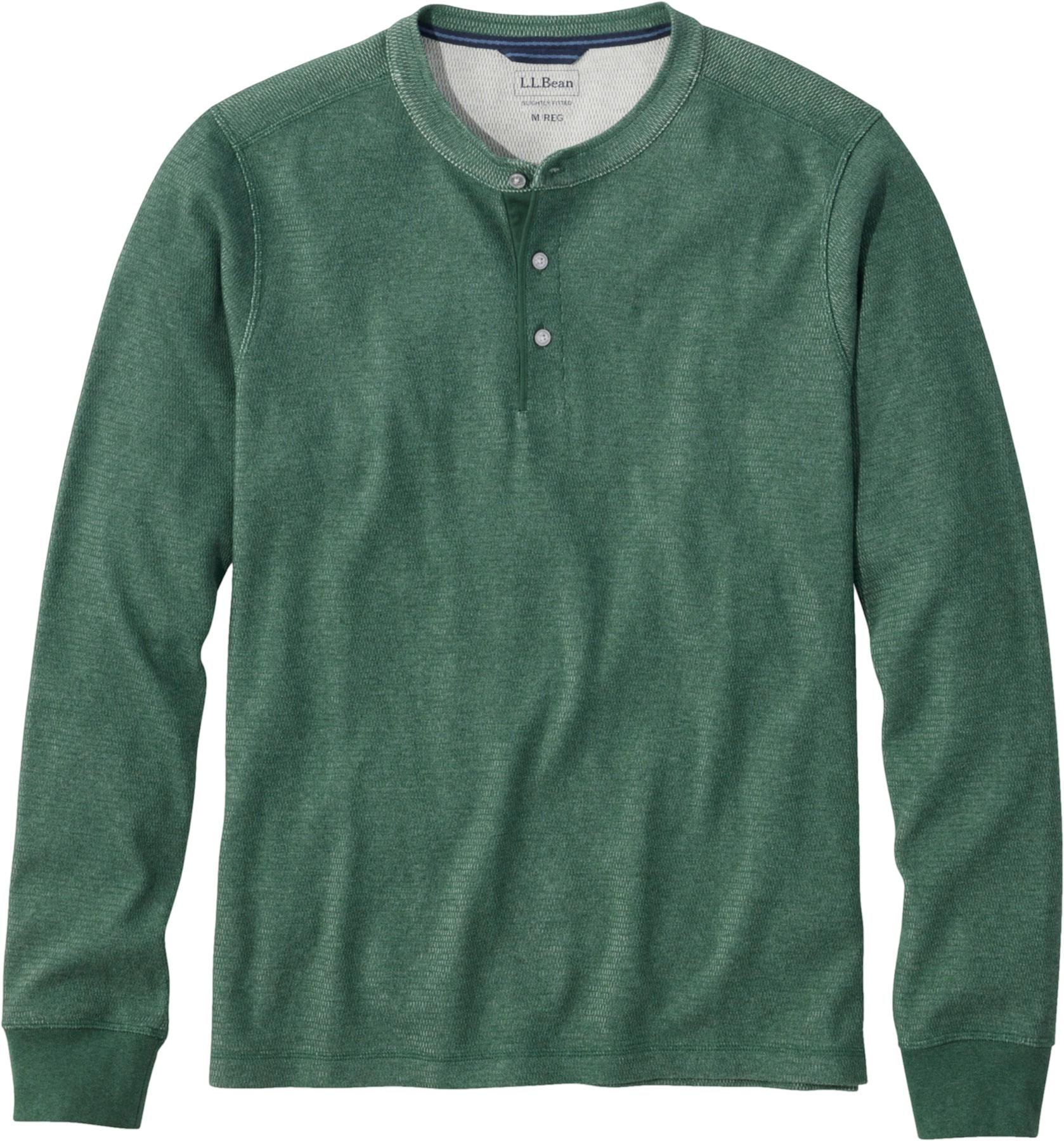 Product image for Bean's Vintage Waffle Knit Henley Shirt - Men's