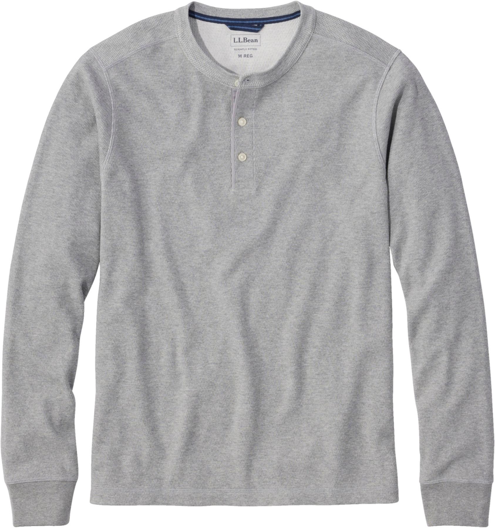 Product gallery image number 1 for product Bean's Vintage Waffle Knit Henley Shirt - Men's