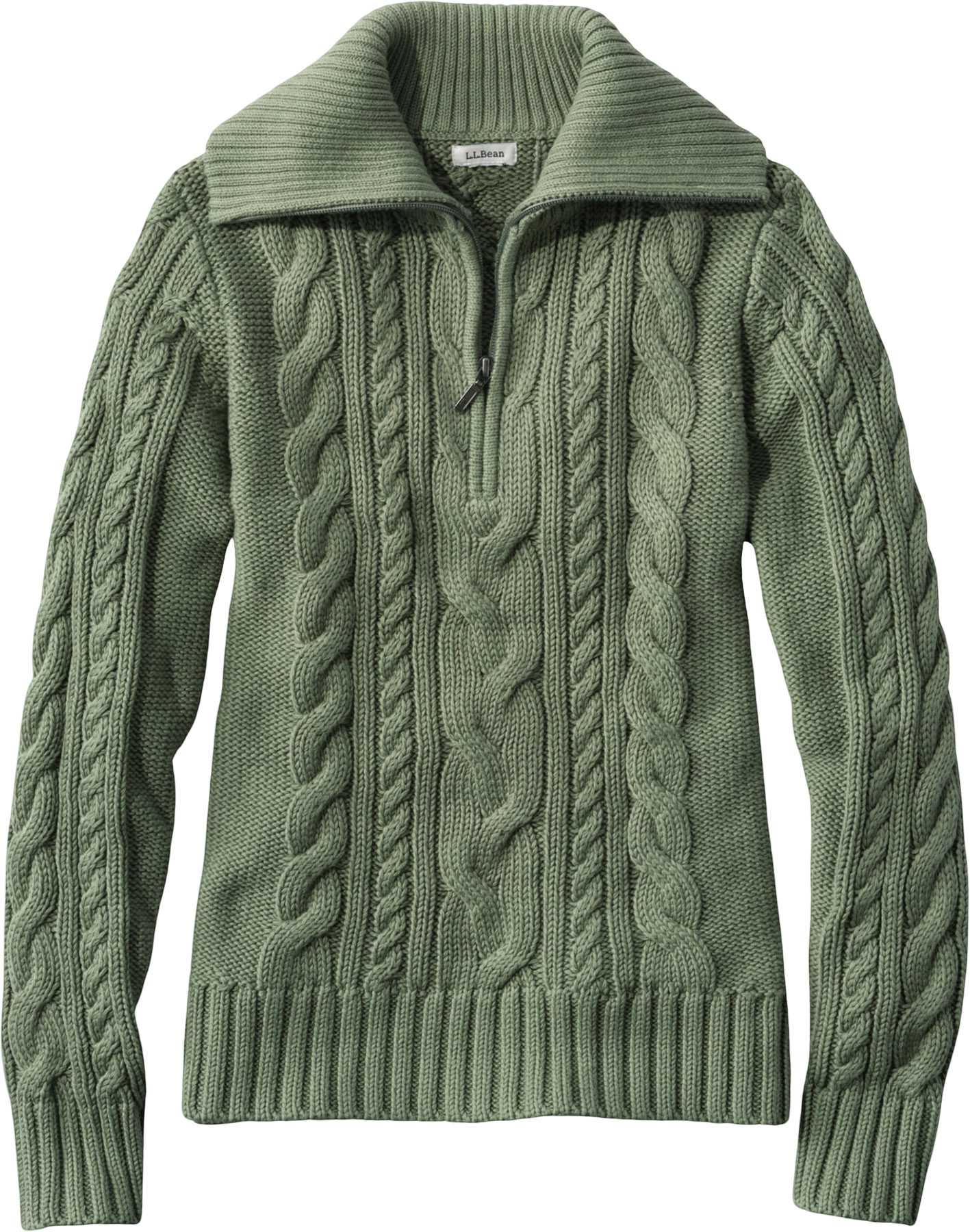 Product image for Double L Cable Quarter-Zip Sweater - Women's