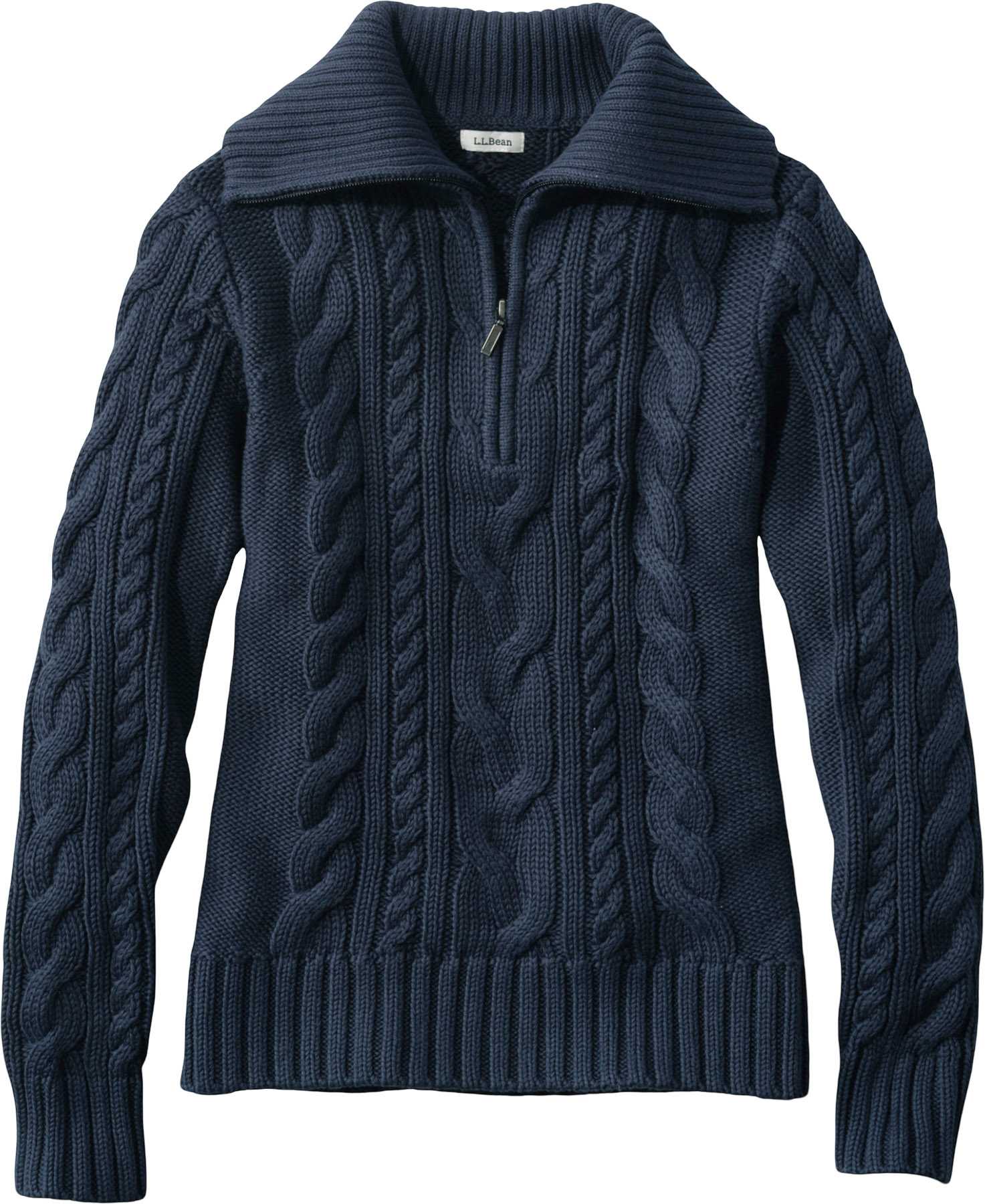 Product image for Double L Cable Quarter-Zip Sweater - Women's