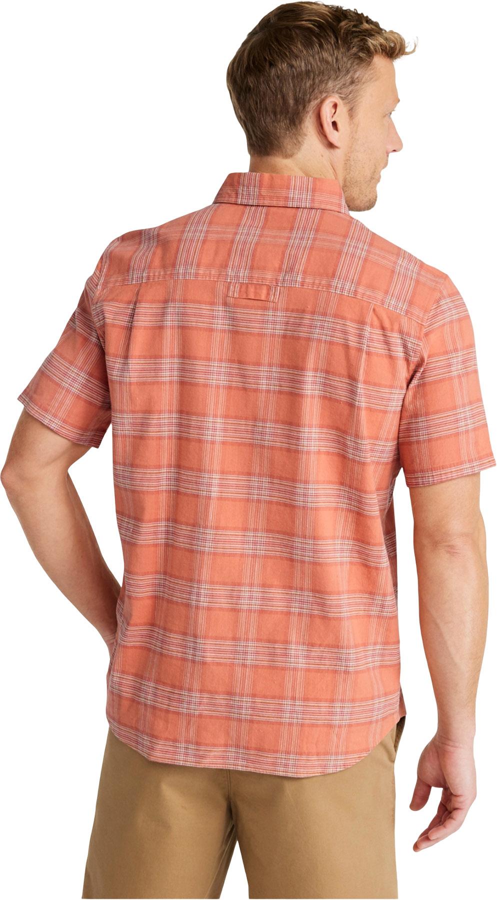 Product gallery image number 3 for product Chemise en chanvre à manches courtes légèrement ajustée coupe non rentrée Stonecoast - Homme