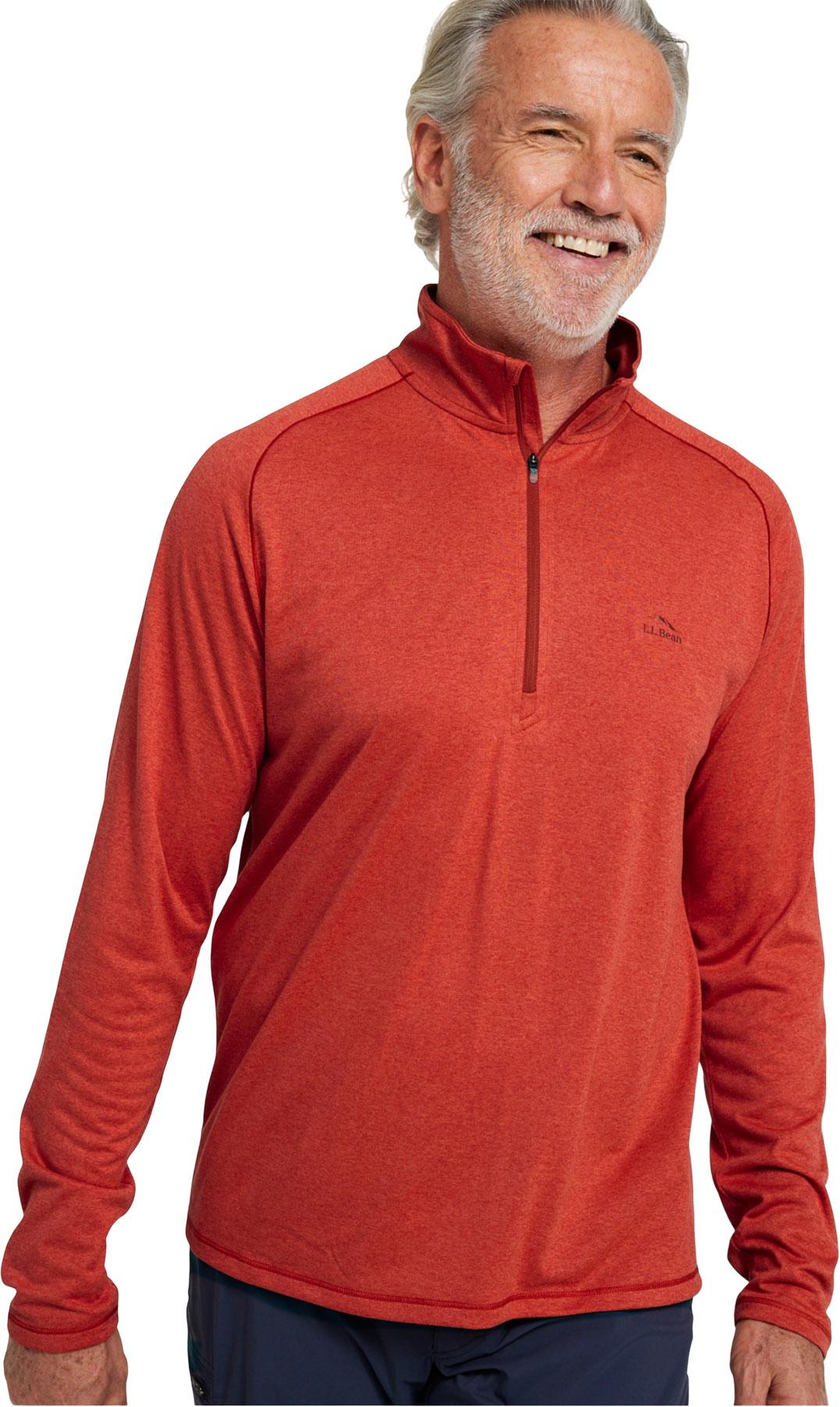 Product image for Bean's Access Trail Long Sleeve Quarter-Zip T-Shirt - Men's
