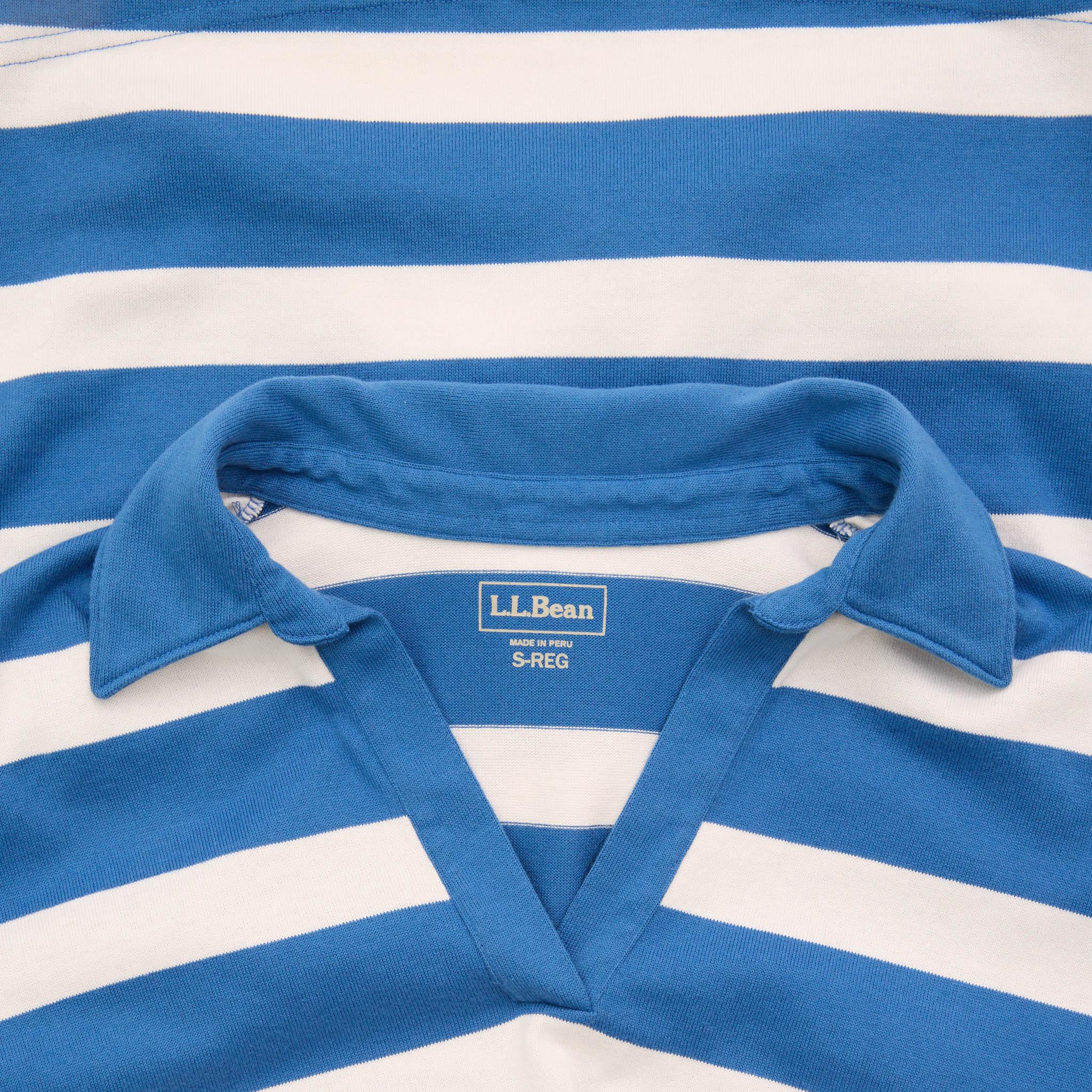 Numéro de l'image de la galerie de produits 2 pour le produit Haut marinière de style polo à encolure fendue à rayures Heritage - Femme