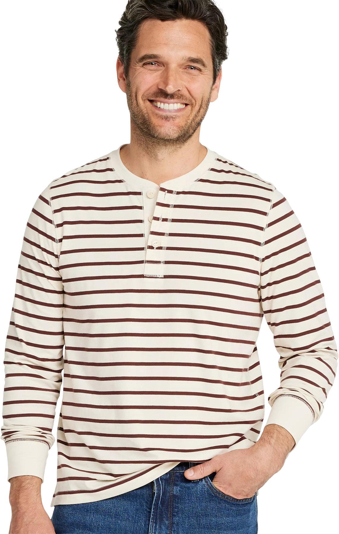 Numéro de l'image de la galerie de produits 4 pour le produit Haut à col henley, à manches longues, à rayures, collection Signature Northwoods - Homme