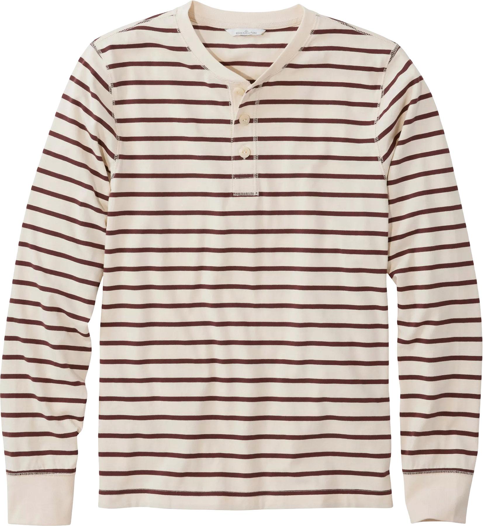 Image de produit pour Haut à col henley, à manches longues, à rayures, collection Signature Northwoods - Homme